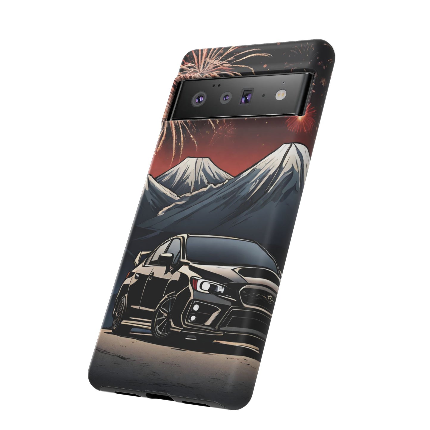 Subaru WRX/STI Fireworks-Dual Layer Ultra Tough Phone Case Printify by The Night Shift Automotive Apparel
