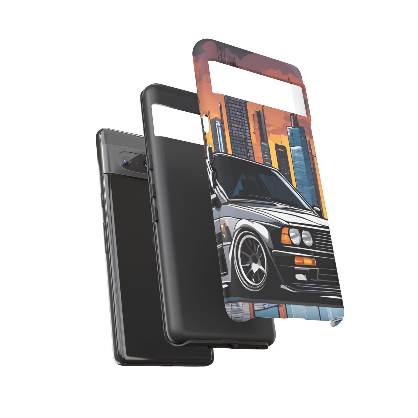 BMW E30 M3-Dual Layer Ultra Tough Phone Case Printify by The Night Shift Automotive Apparel