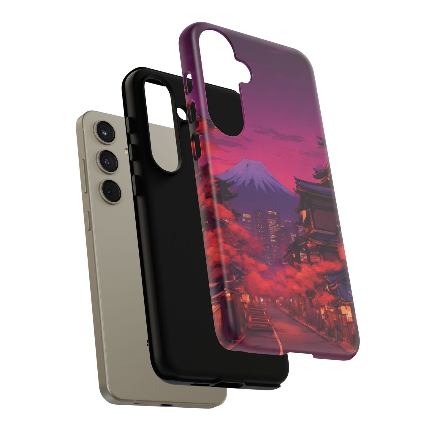 Traditional Japanese Village Countryside-Dual Layer Ultra Tough Phone Case Printify by The Night Shift Automotive Apparel