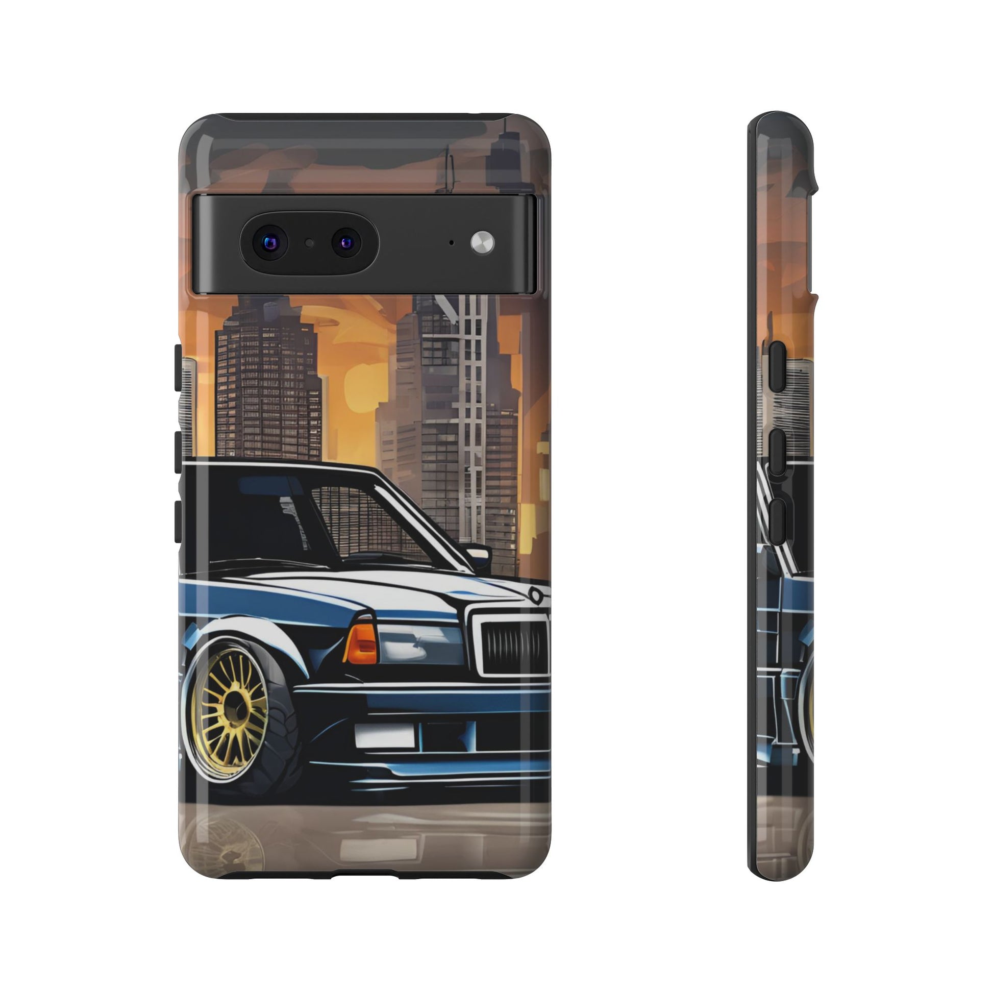 Mercedes Benz 190e Evo-Dual Layer Ultra Tough Phone Case Printify by The Night Shift Automotive Apparel