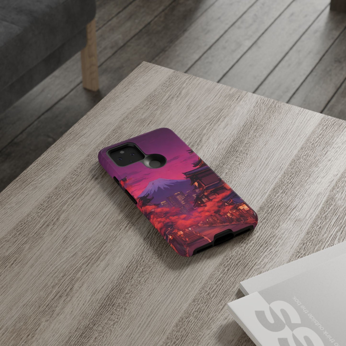 Traditional Japanese Village Countryside-Dual Layer Ultra Tough Phone Case Google Pixel 5 5G Glossy Printify by The Night Shift Automotive Apparel