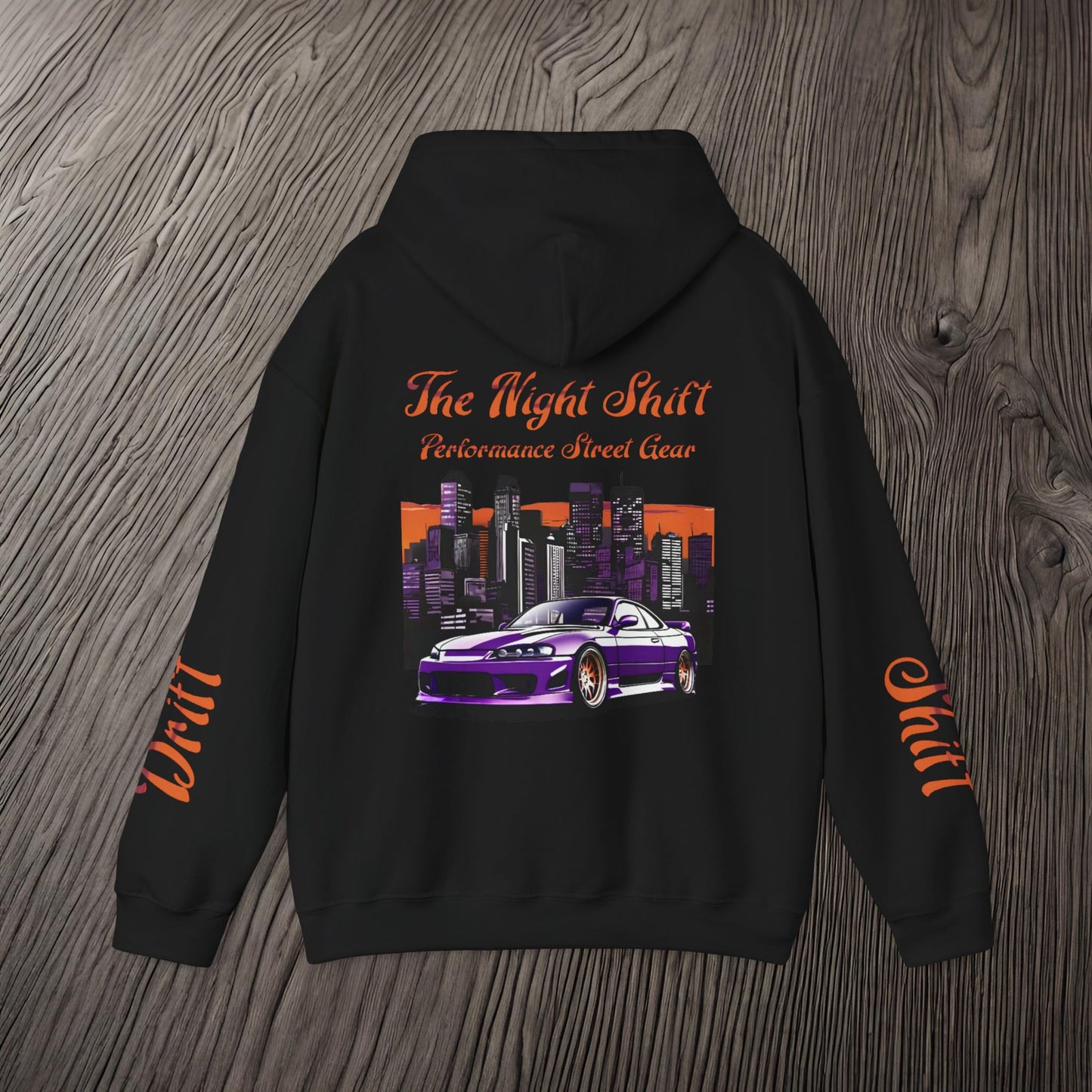 Drift, Shift Nissan 240sx Silvia-Ultra Soft, Premium Hoodie Printify by The Night Shift Automotive Apparel