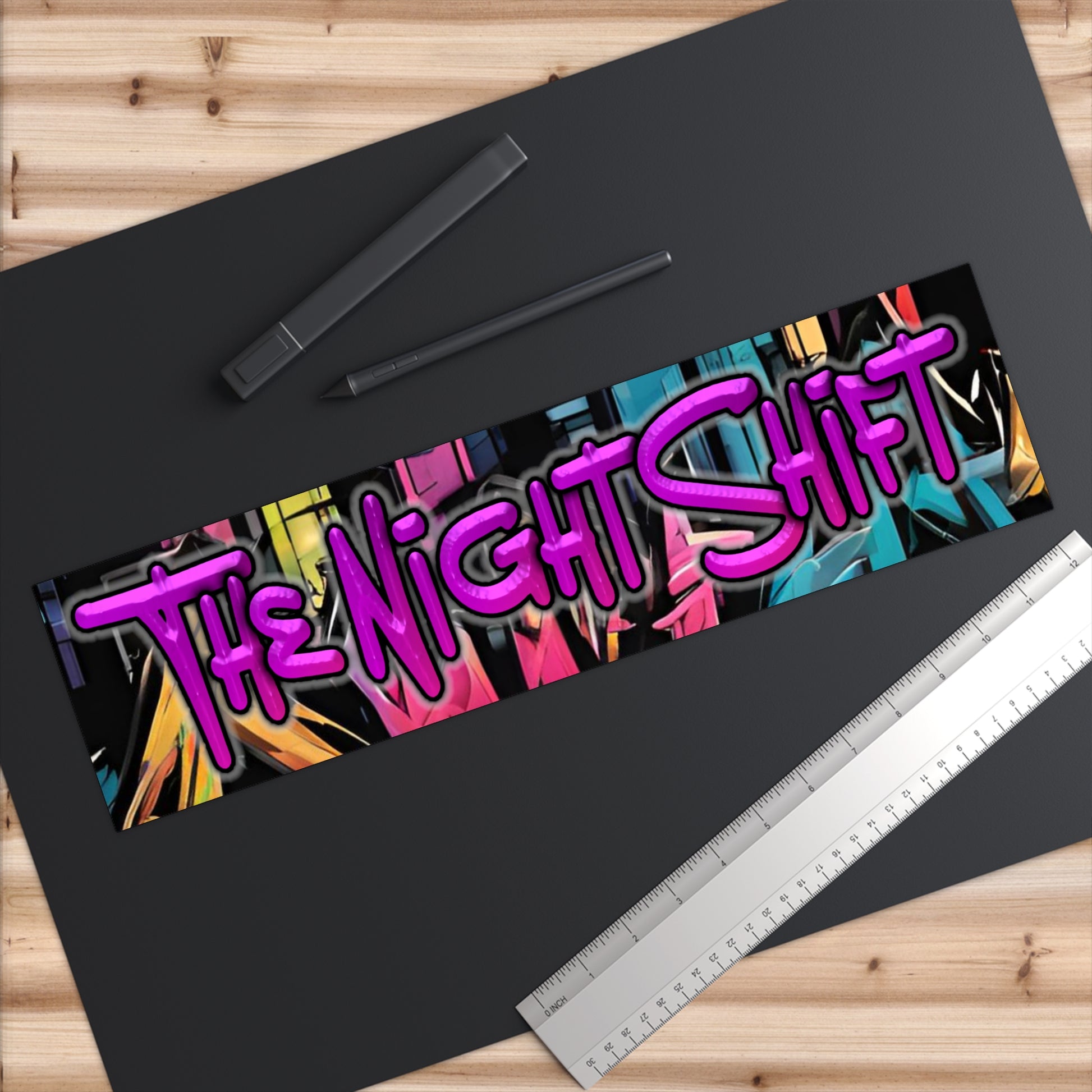 The Night Shift-Bumper Sticker 15" × 3.75" Rectangle White Printify by The Night Shift Automotive Apparel
