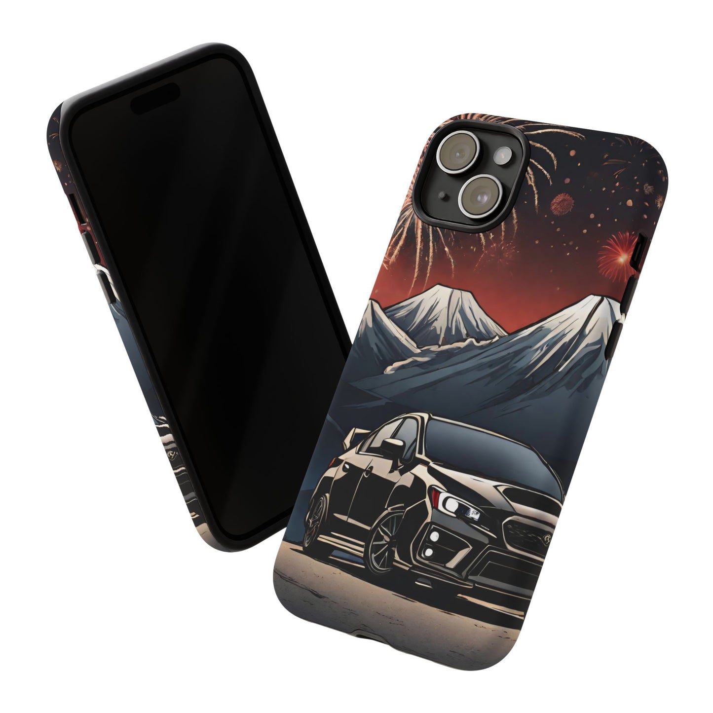 Subaru WRX/STI Fireworks-Dual Layer Ultra Tough Phone Case Printify by The Night Shift Automotive Apparel