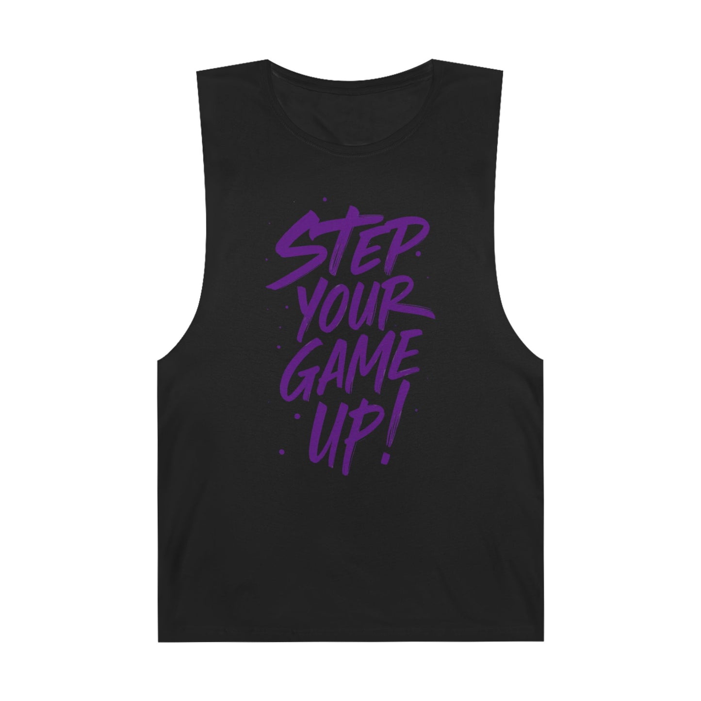Step Your Game Up - Premium Unisex Barnard Tank Top Black Printify by The Night Shift Automotive Apparel