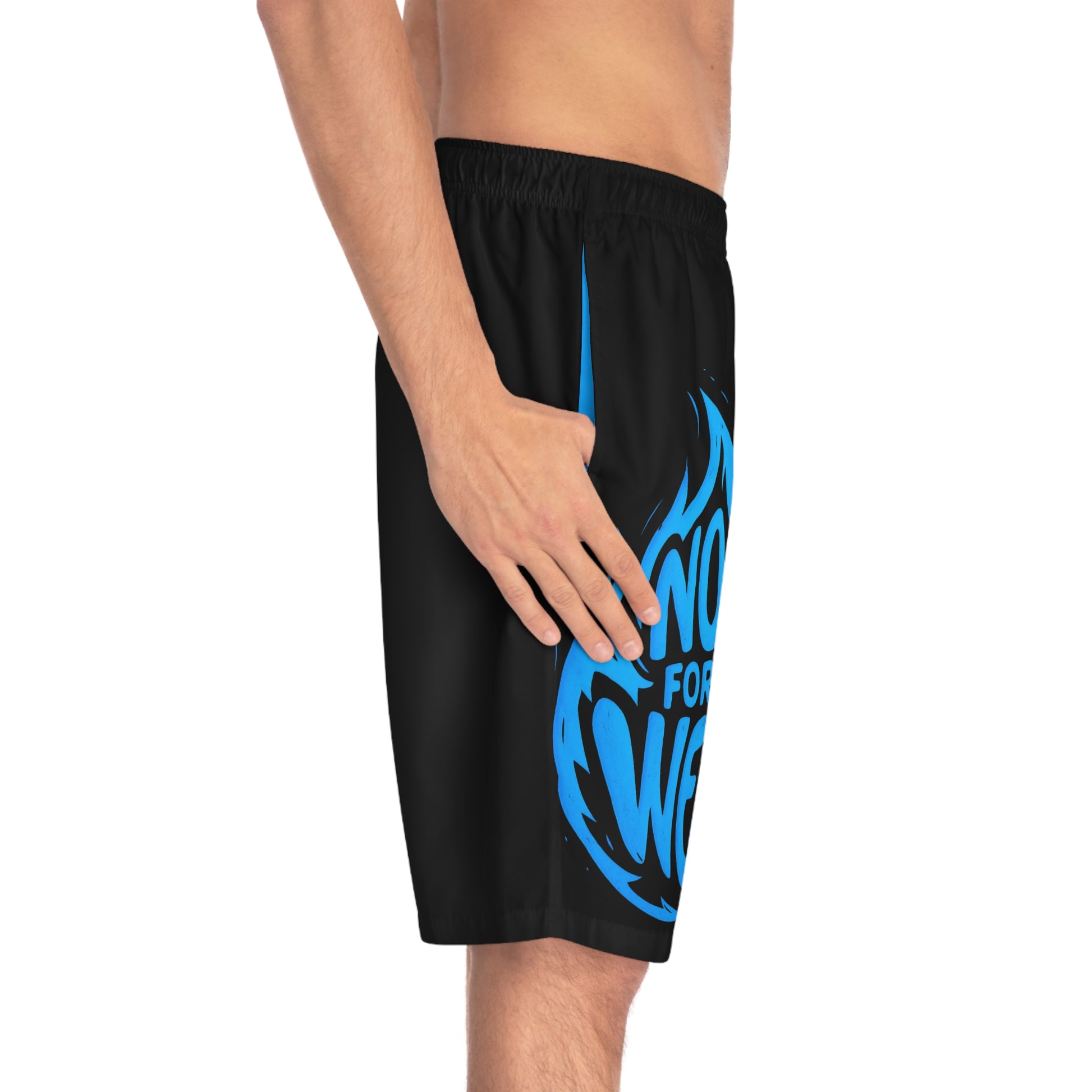 Not For The Weak - Men's Relaxed Fit Board Shorts Printify by The Night Shift Automotive Apparel
