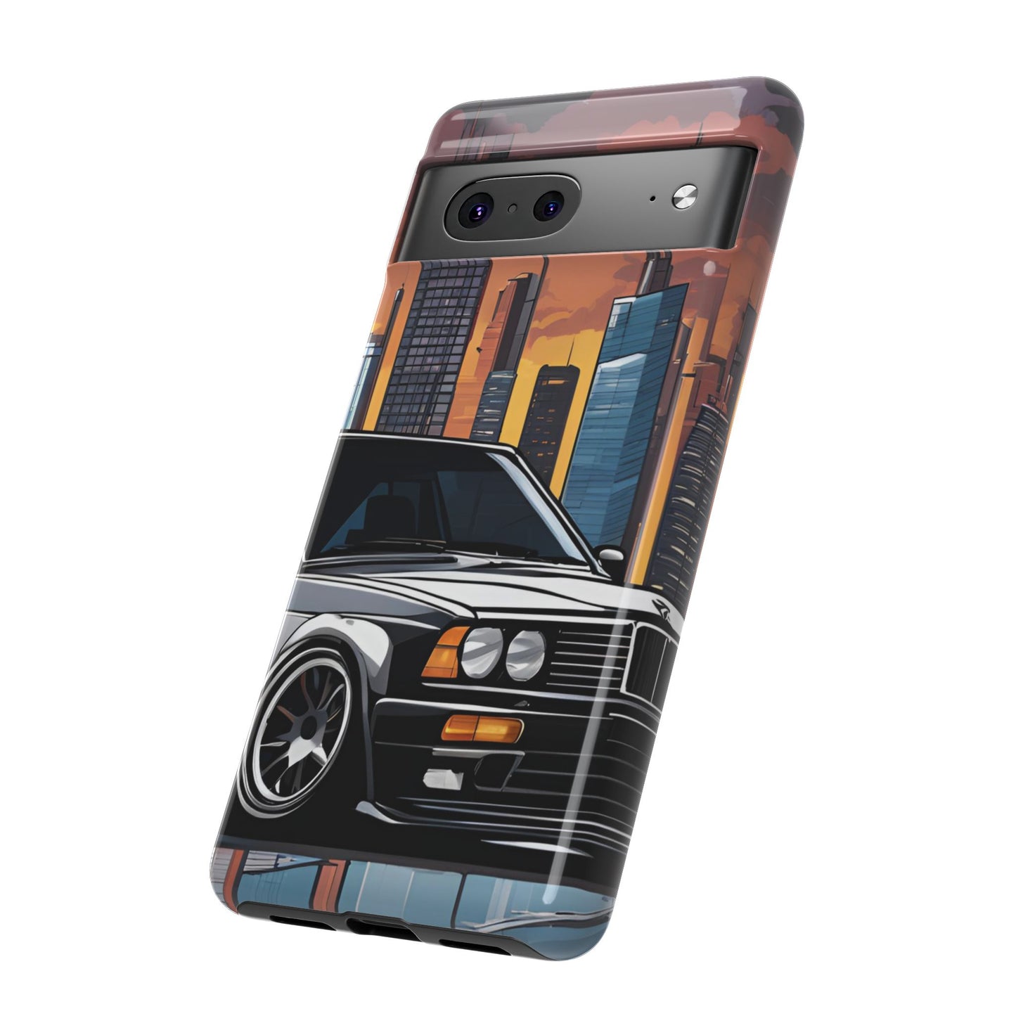 BMW E30 M3-Dual Layer Ultra Tough Phone Case Printify by The Night Shift Automotive Apparel