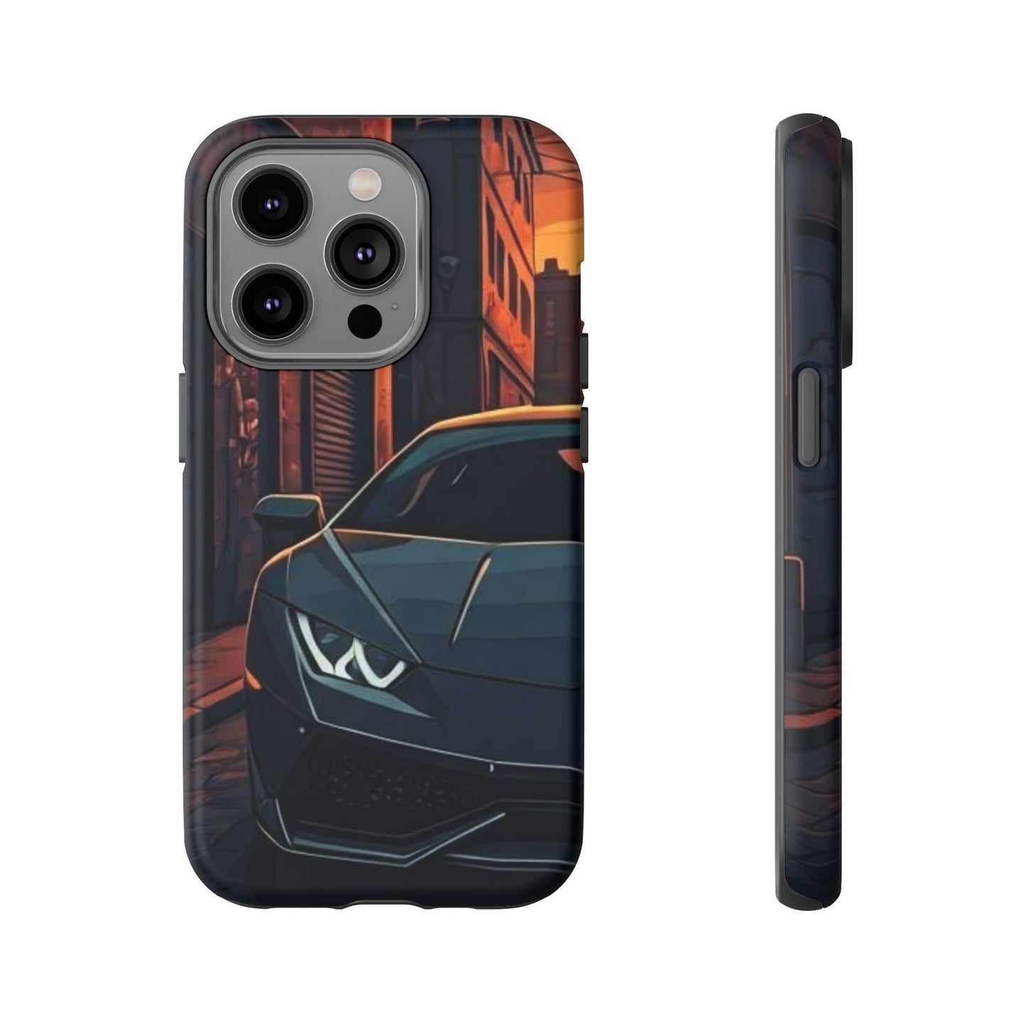 Lamborghini Huracan Street Life-Dual Layer Ultra Tough Phone Case Printify by The Night Shift Automotive Apparel
