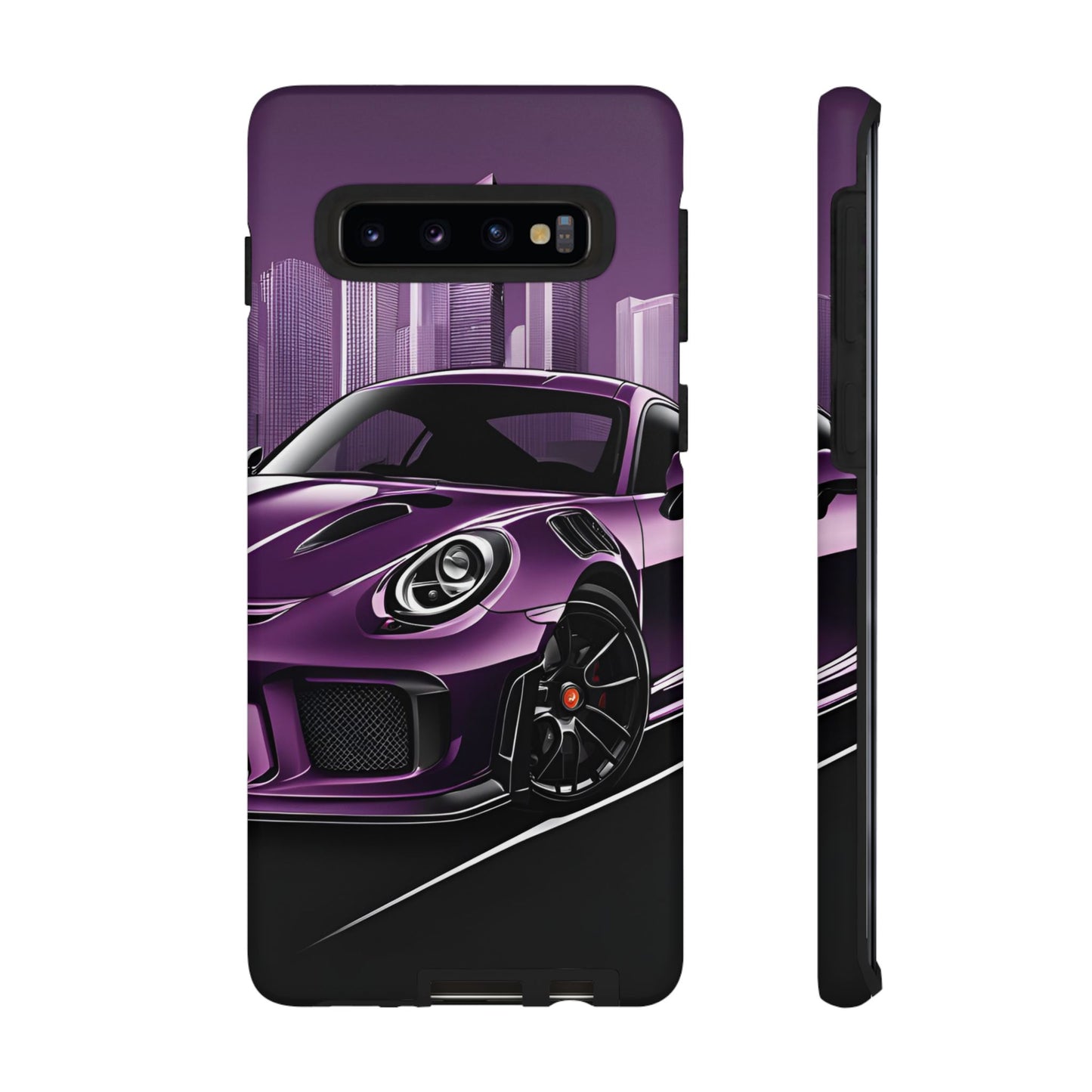 Porsche 911 GT3 RS-Dual Layer Ultra Tough Phone Case Samsung Galaxy S10 Matte Printify by The Night Shift Automotive Apparel