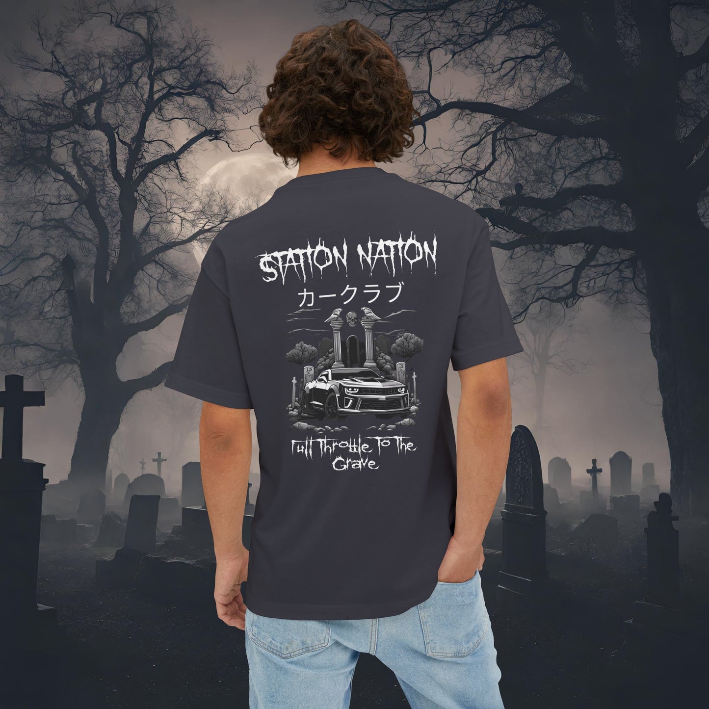 👻 HALLOWEEN LIMITED EDITION Chevy Camaro-Premium, Ultra Soft Oversized Boxy Tee