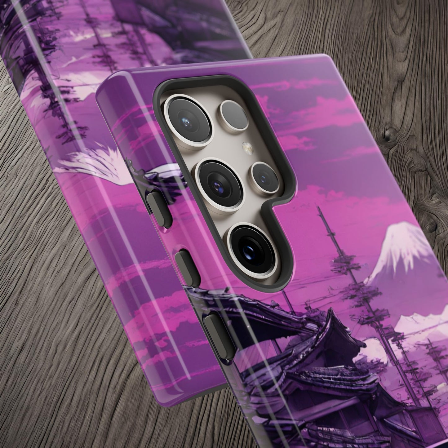 Nissan Skyline R34 Mt Fuji-Dual Layer Ultra Tough Phone Case Printify by The Night Shift Automotive Apparel