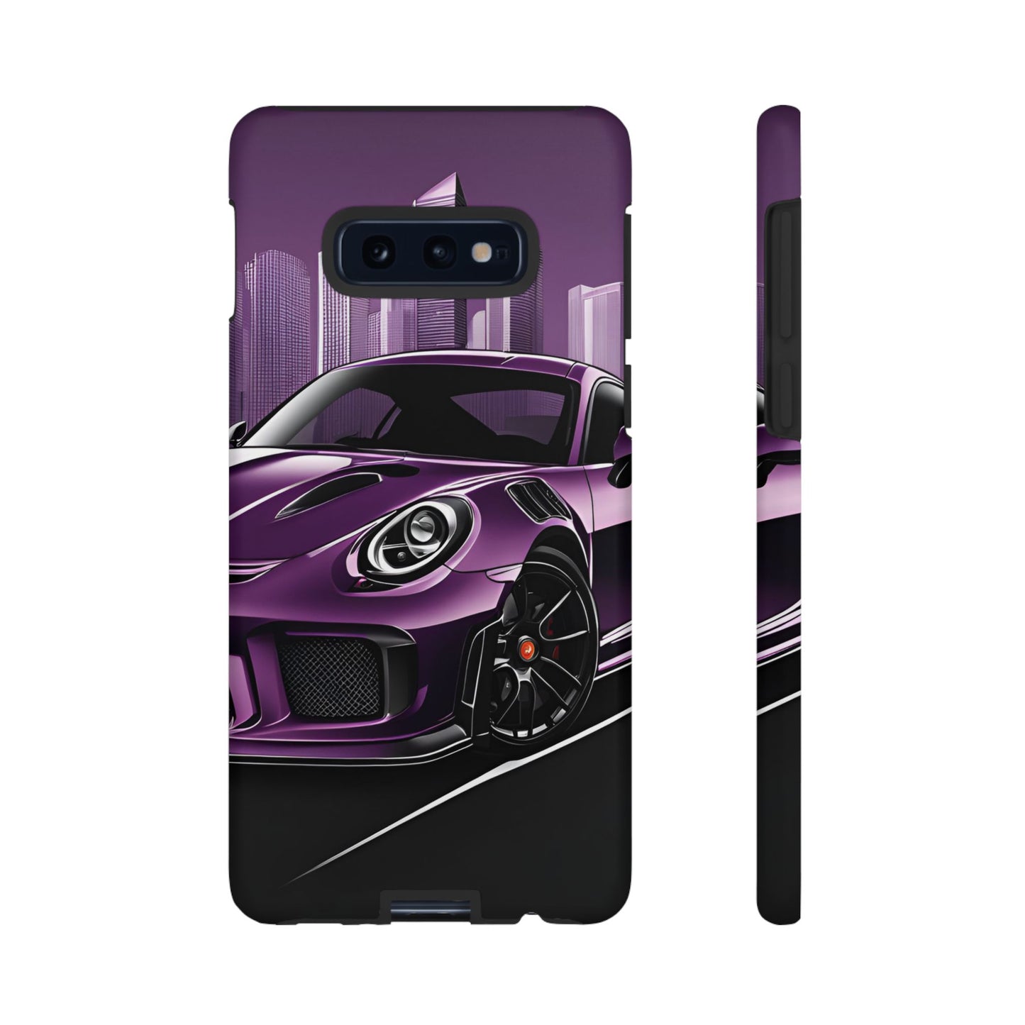Porsche 911 GT3 RS-Dual Layer Ultra Tough Phone Case Samsung Galaxy S10E Matte Printify by The Night Shift Automotive Apparel