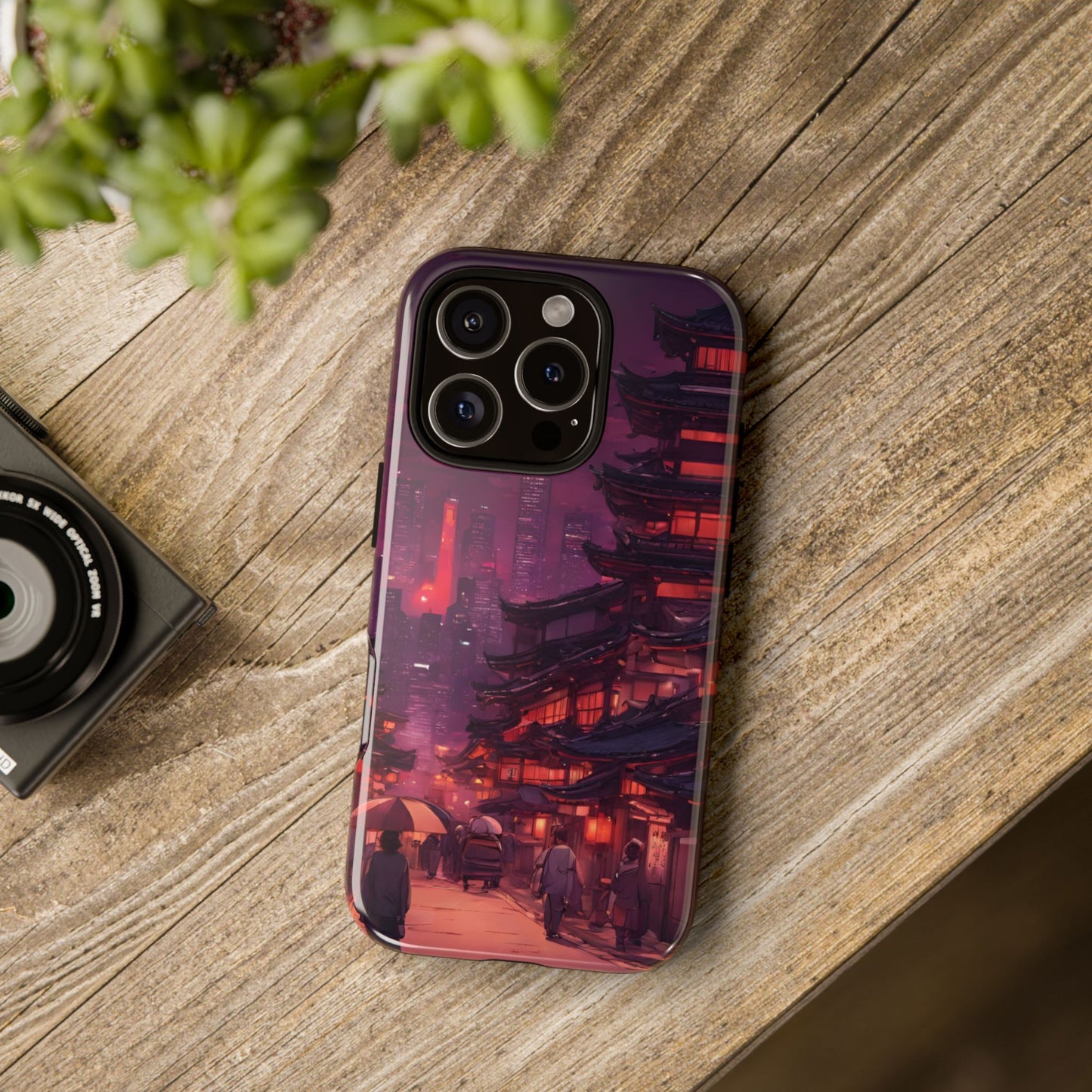 Traditional Japanese Village Countryside-Dual Layer Ultra Tough Phone Case iPhone 16 Pro Glossy Printify by The Night Shift Automotive Apparel