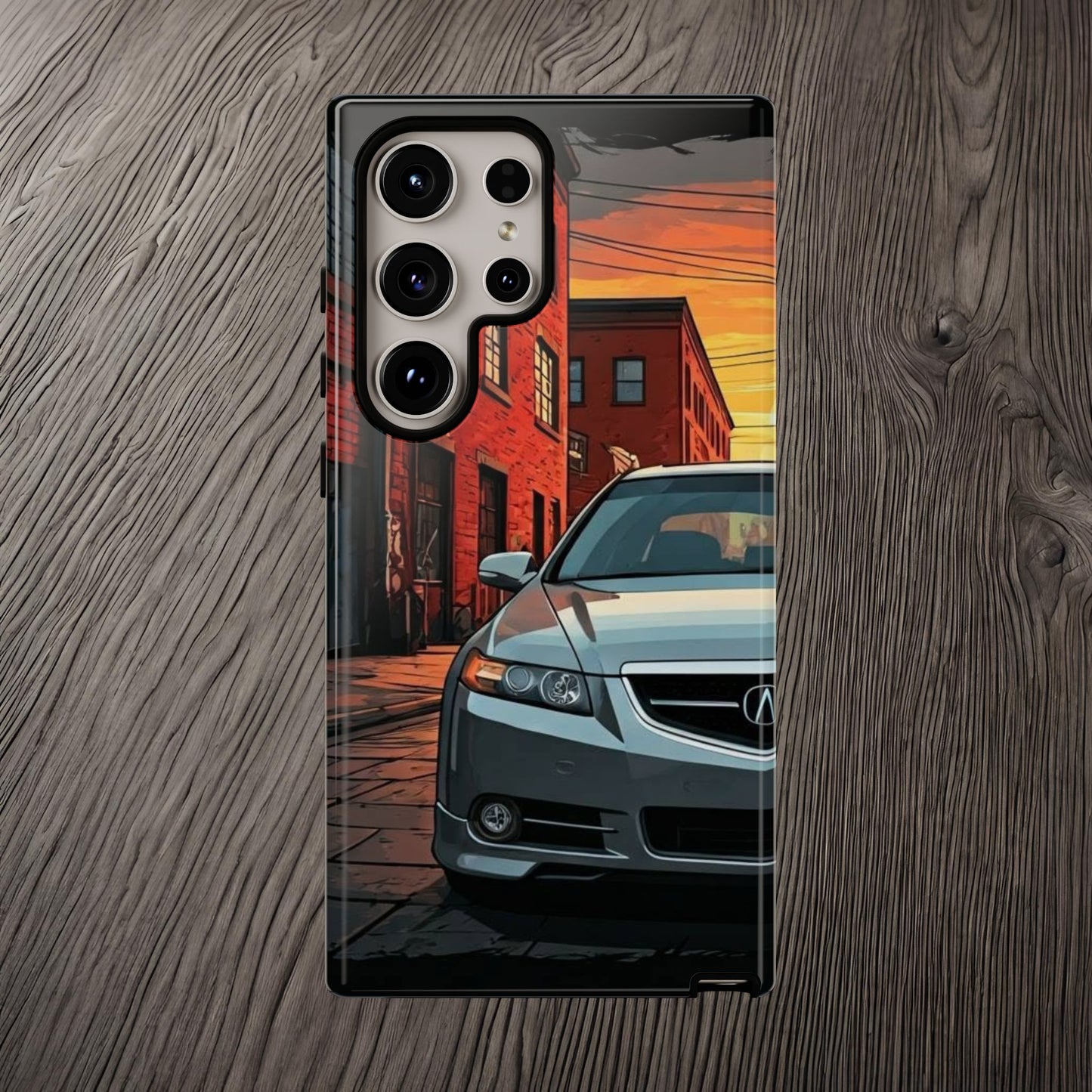Acura TL Street Life-Dual Layer Ultra Tough Phone Case Samsung Galaxy S24 Ultra Glossy Printify by The Night Shift Automotive Apparel