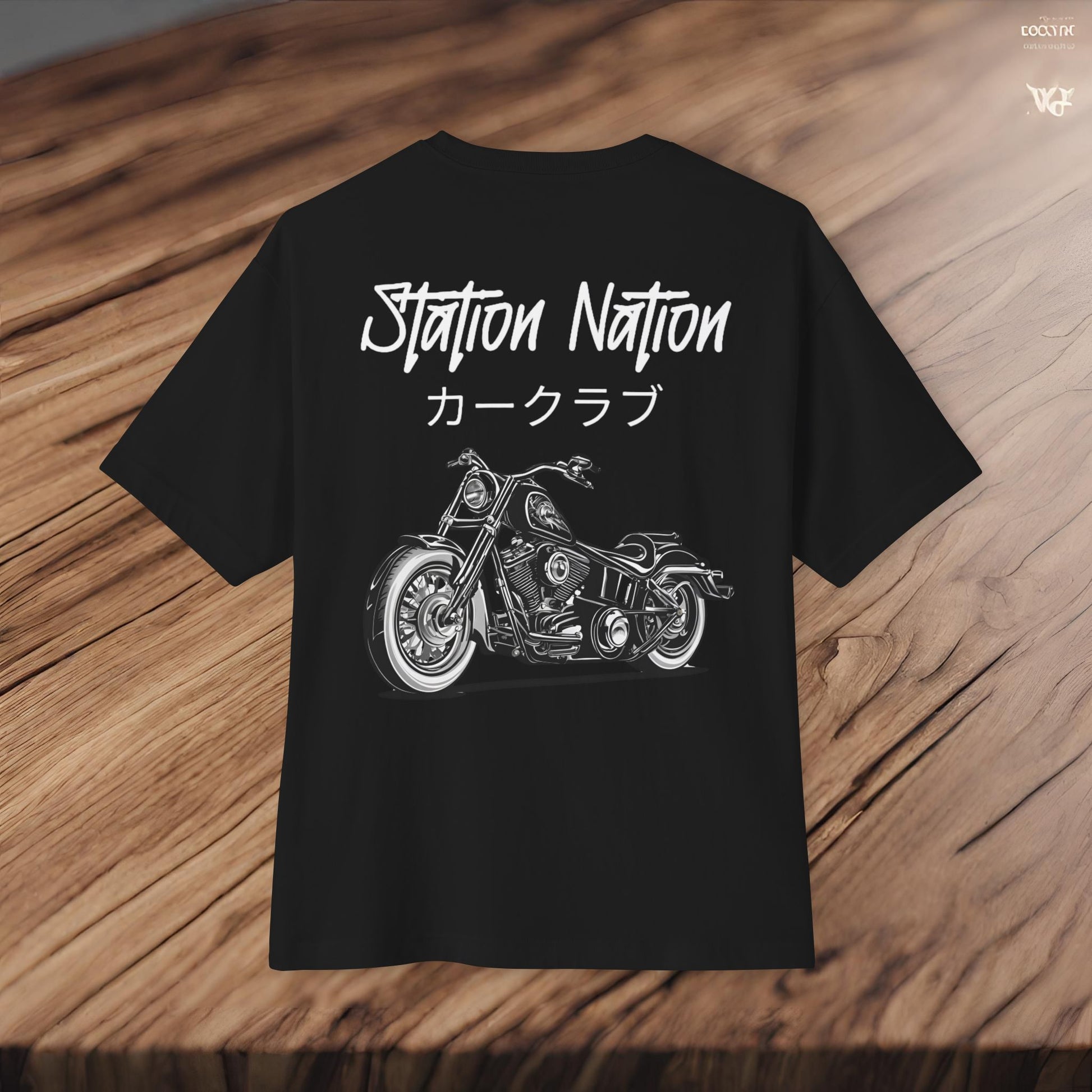 Station Nation-Premium, Ultra Soft Unisex Oversized Boxy Tee Printify by The Night Shift Automotive Apparel