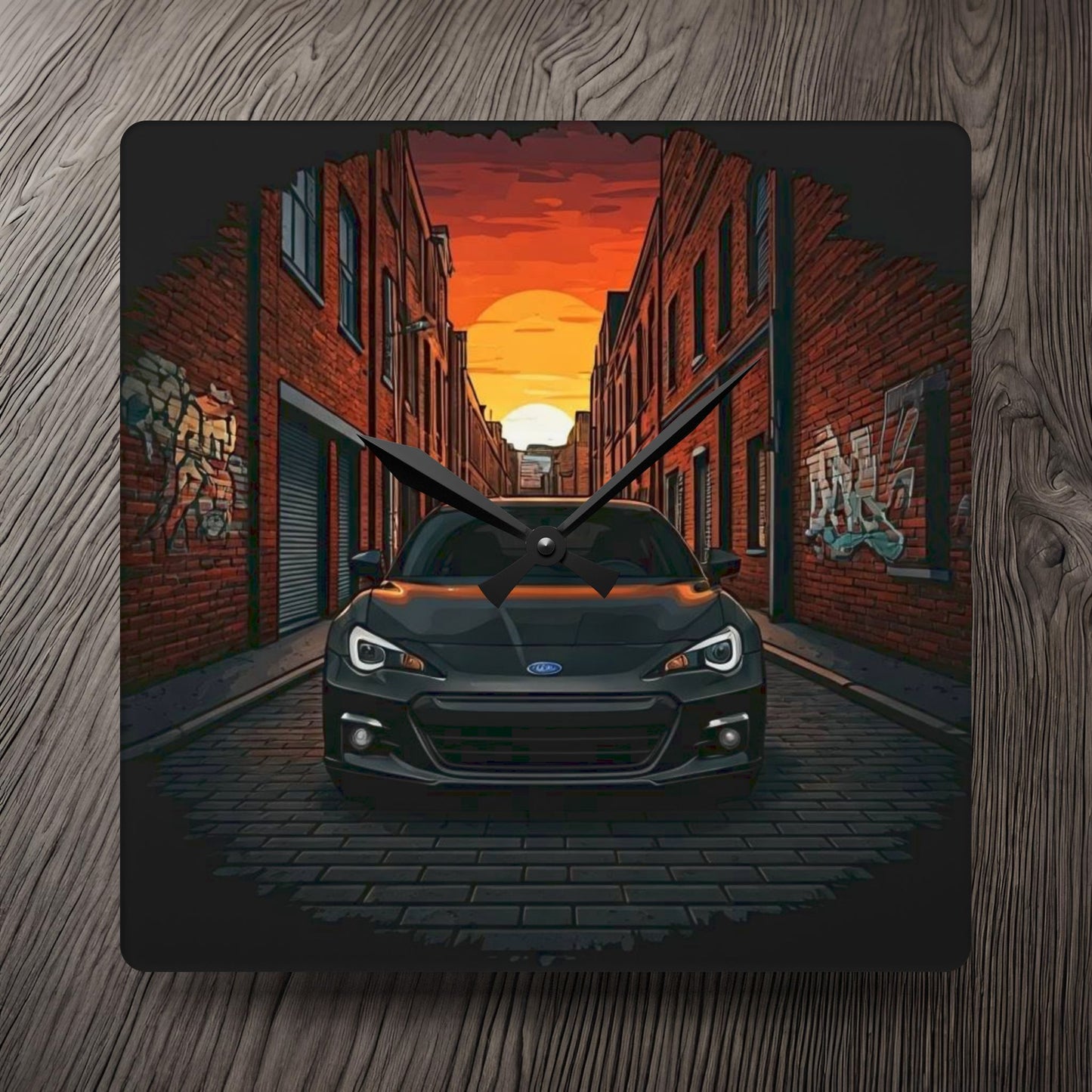 Subaru BRZ Street Life-Acrylic Wall Clock