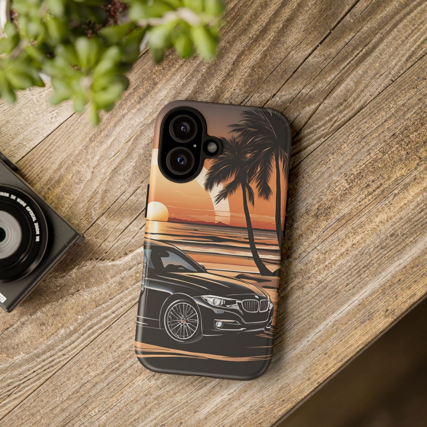 BMW Sunset On The Beach-Dual Layer Ultra Tough Phone Case iPhone 16 Matte Printify by The Night Shift Automotive Apparel