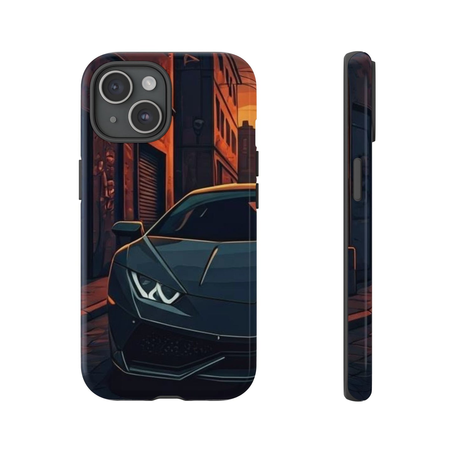 Lamborghini Huracan Street Life-Dual Layer Ultra Tough Phone Case Printify by The Night Shift Automotive Apparel