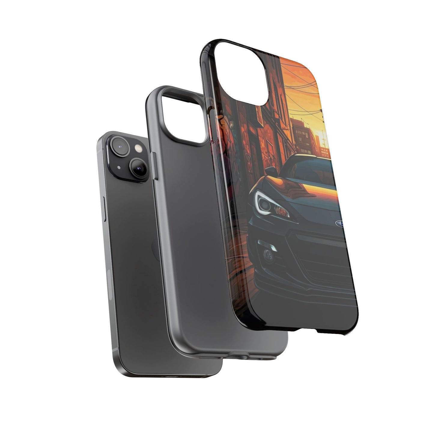 Subaru BRZ Street Life-Dual Layer Ultra Tough Phone Case Printify by The Night Shift Automotive Apparel