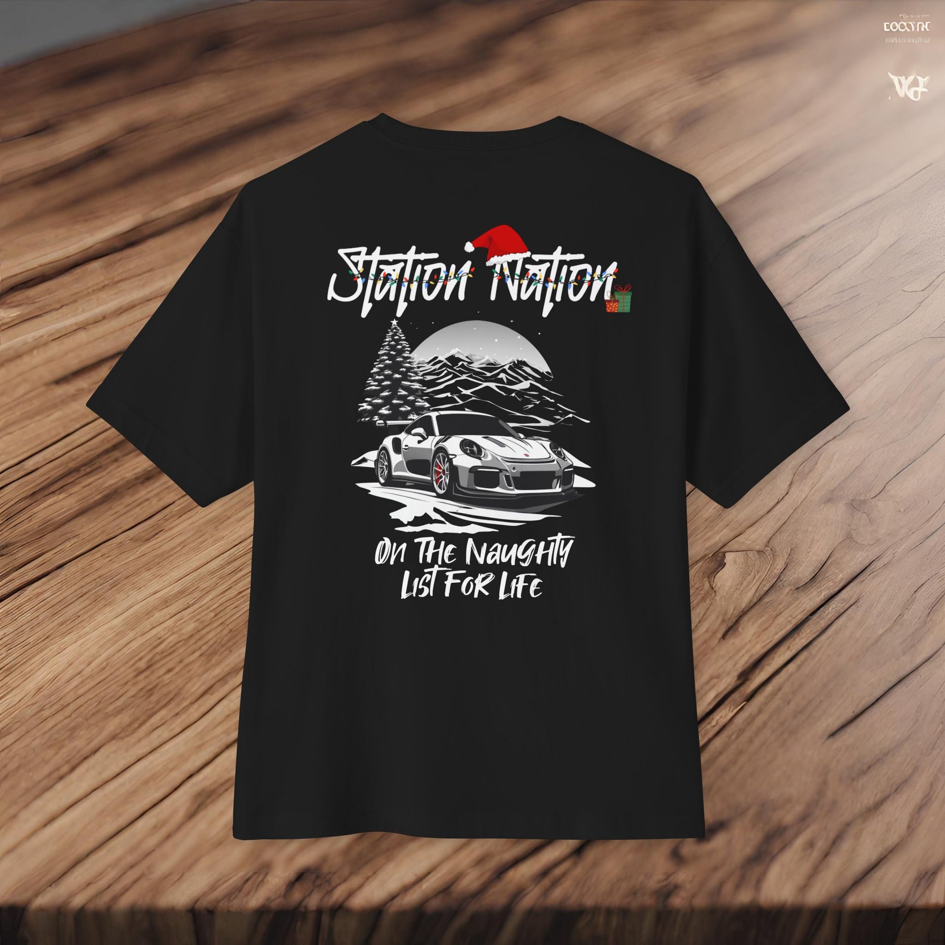 🎄 Christmas Limited Edition Station Nation-Premium, Ultra Soft Unisex Oversized Boxy Tee Printify by The Night Shift Automotive Apparel