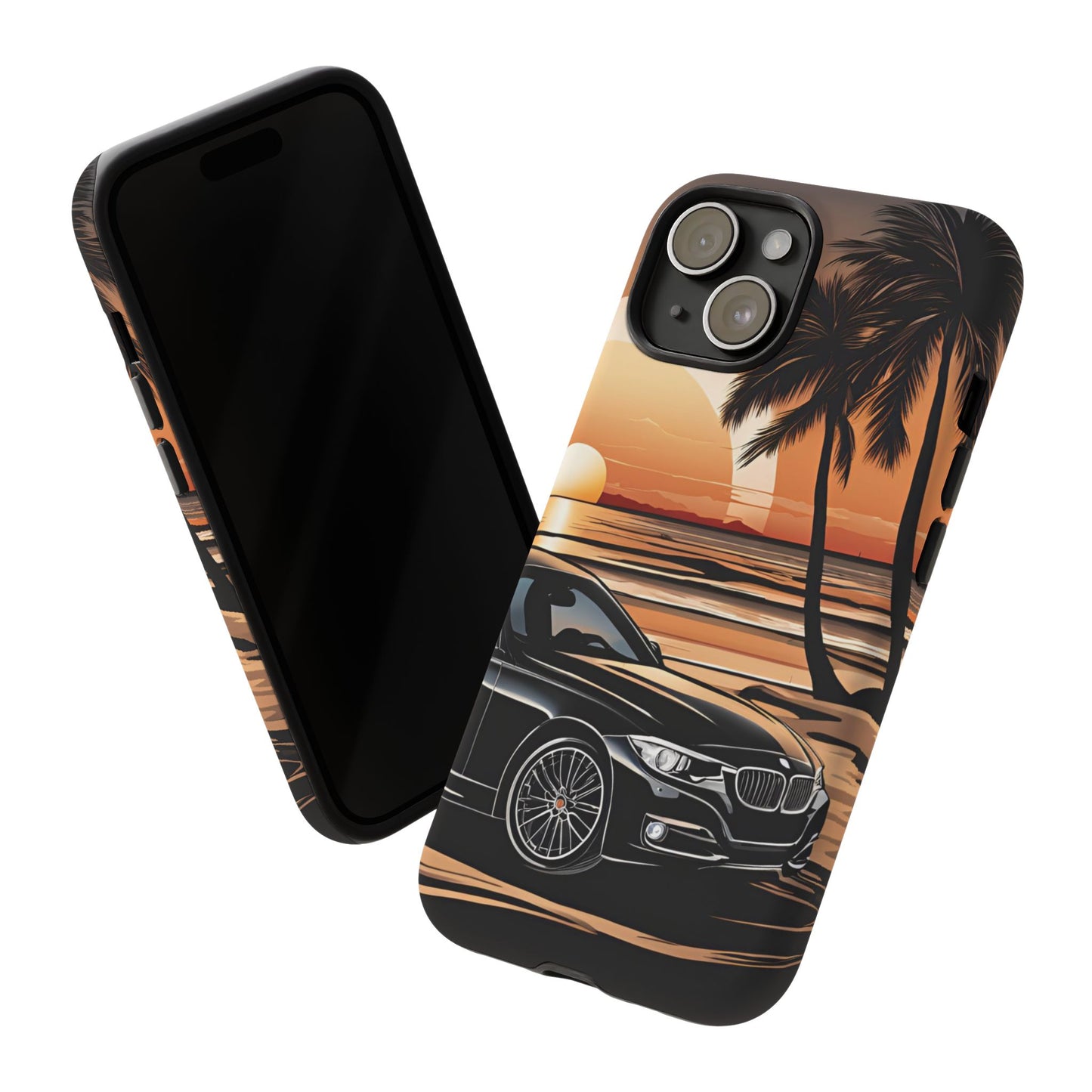 BMW Sunset On The Beach-Dual Layer Ultra Tough Phone Case Printify by The Night Shift Automotive Apparel