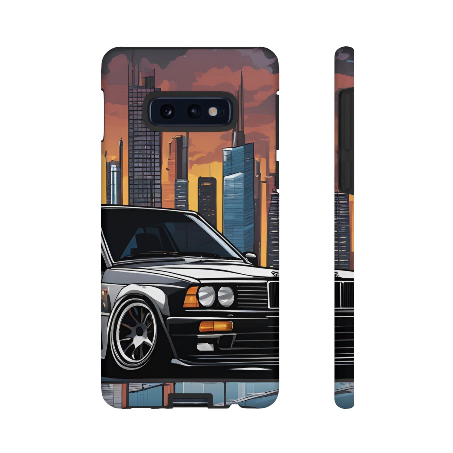 BMW E30 M3-Dual Layer Ultra Tough Phone Case Samsung Galaxy S10E Matte Printify by The Night Shift Automotive Apparel