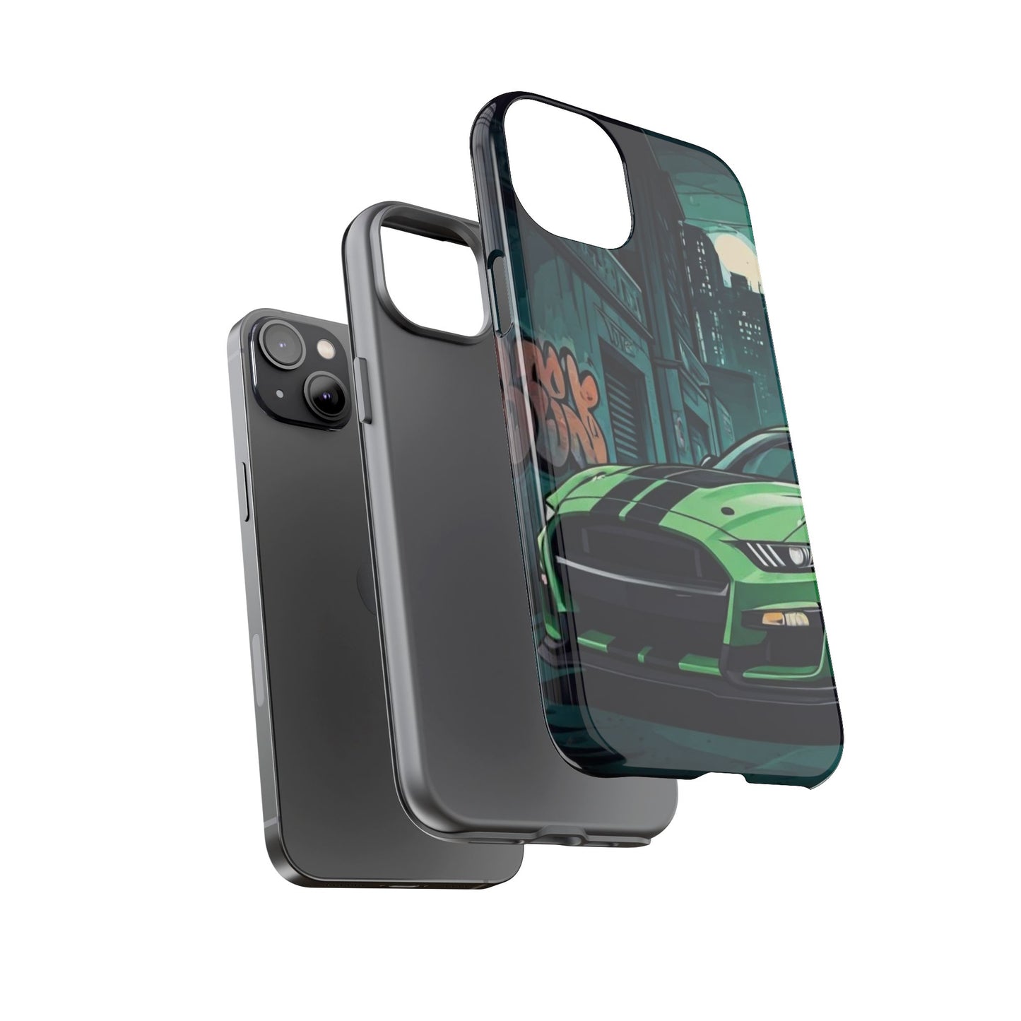 Ford Mustang Shelby GT500 Street Life-Dual Layer Ultra Tough Phone Case Printify by The Night Shift Automotive Apparel
