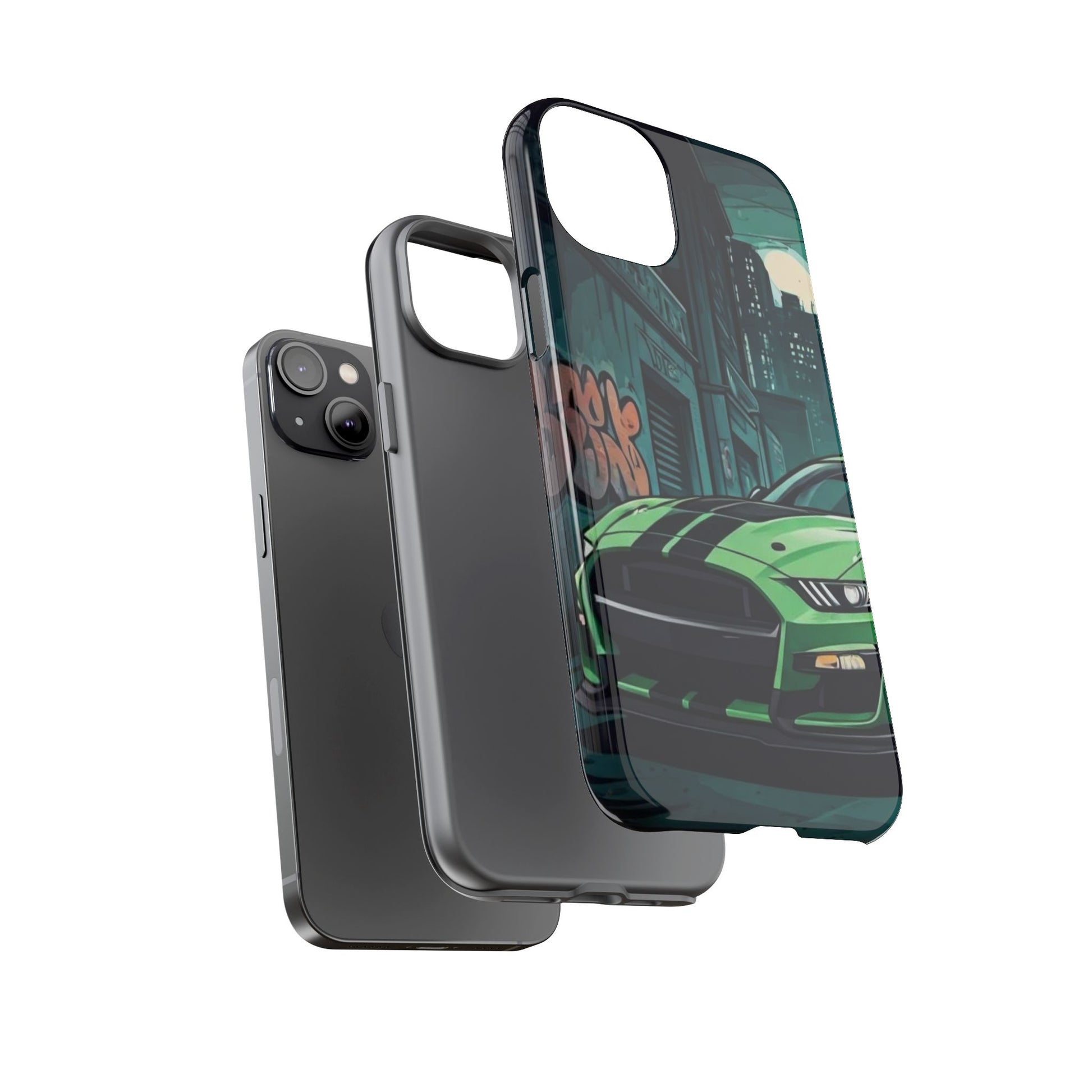 Ford Mustang Shelby GT500 Street Life-Dual Layer Ultra Tough Phone Case Printify by The Night Shift Automotive Apparel