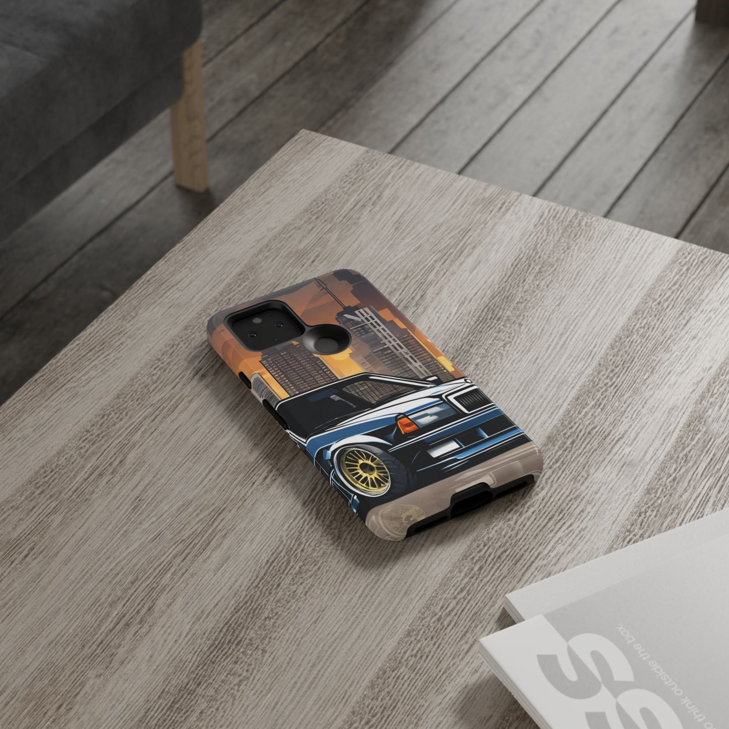 Mercedes Benz 190e Evo-Dual Layer Ultra Tough Phone Case Google Pixel 5 5G Glossy Printify by The Night Shift Automotive Apparel