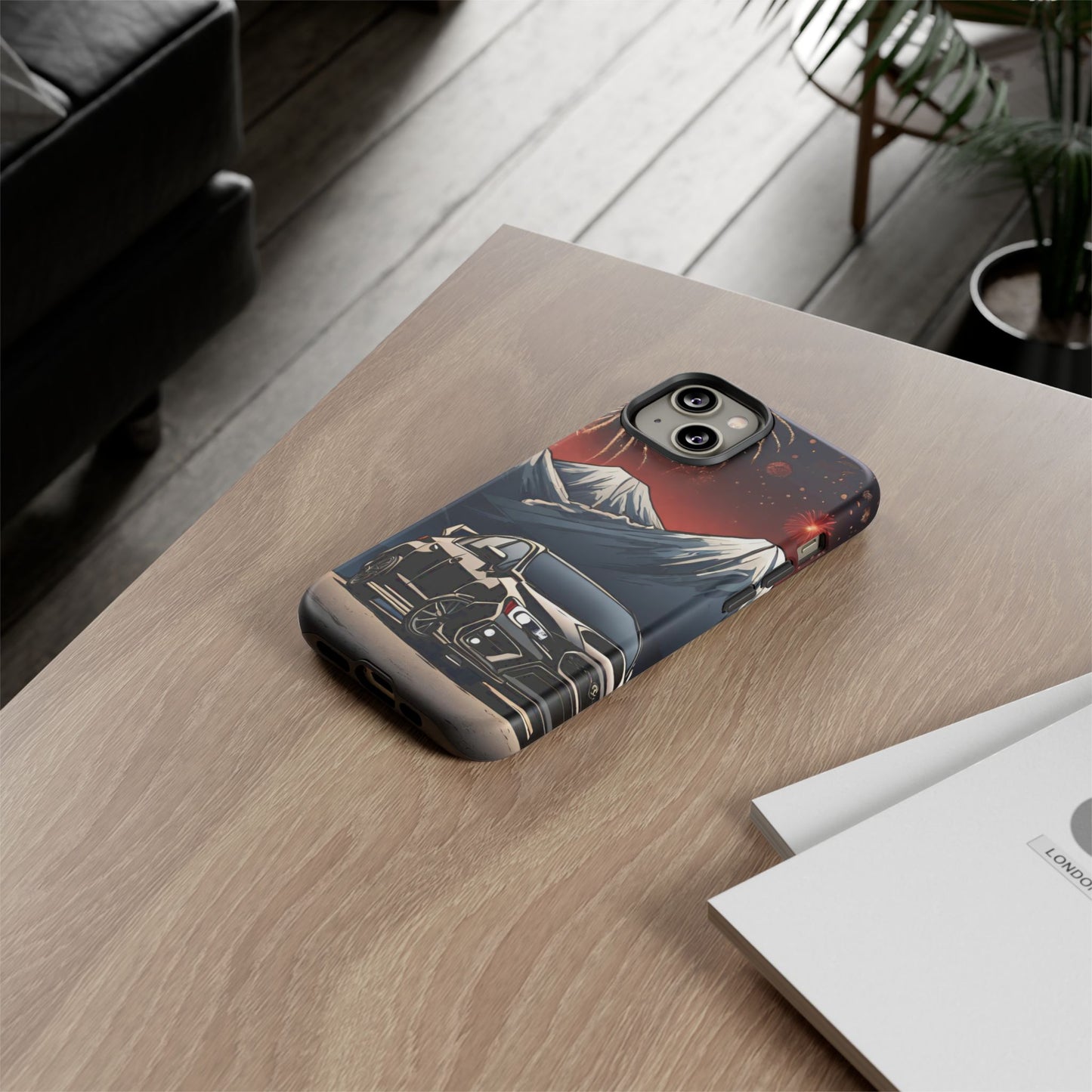 Subaru WRX/STI Fireworks-Dual Layer Ultra Tough Phone Case iPhone 14 Matte Printify by The Night Shift Automotive Apparel