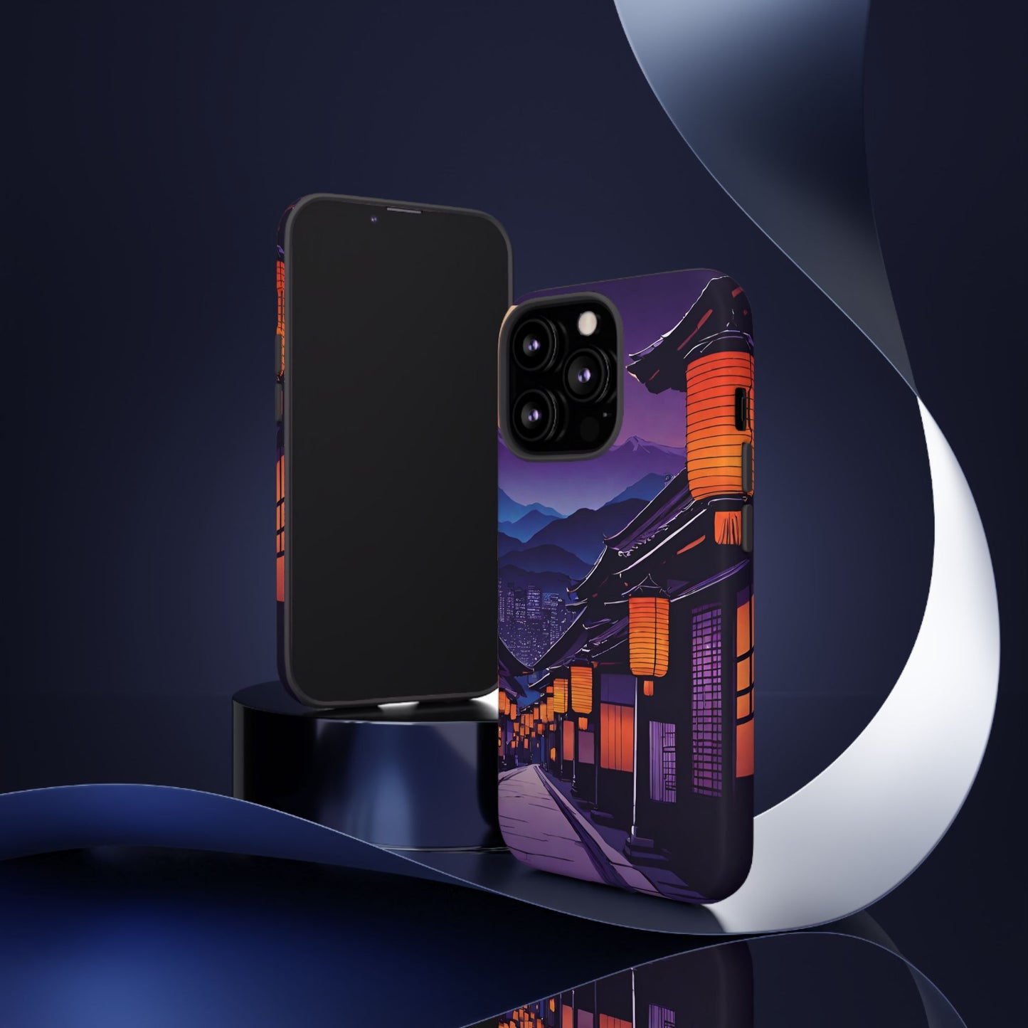 Traditional Japanese Village Countryside-Dual Layer Ultra Tough Phone Case iPhone 13 Pro Matte Printify by The Night Shift Automotive Apparel