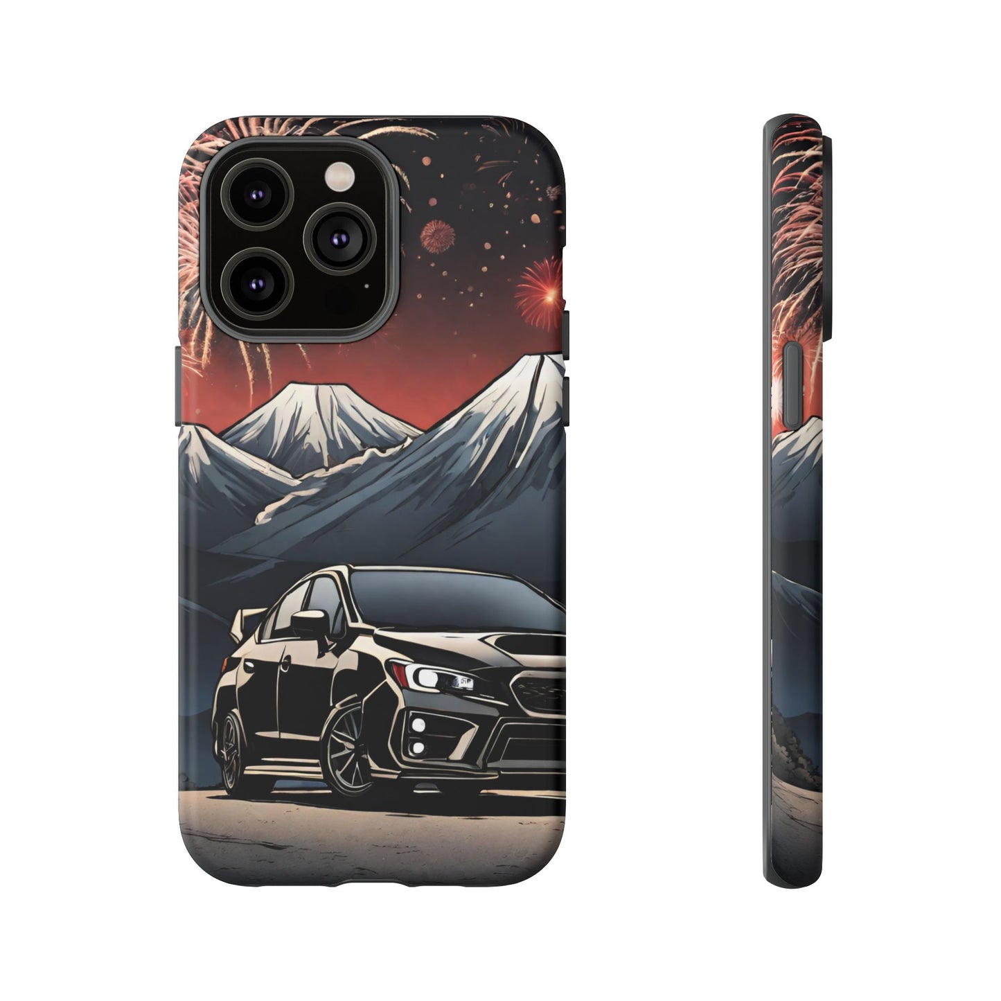 Subaru WRX/STI Fireworks-Dual Layer Ultra Tough Phone Case Printify by The Night Shift Automotive Apparel