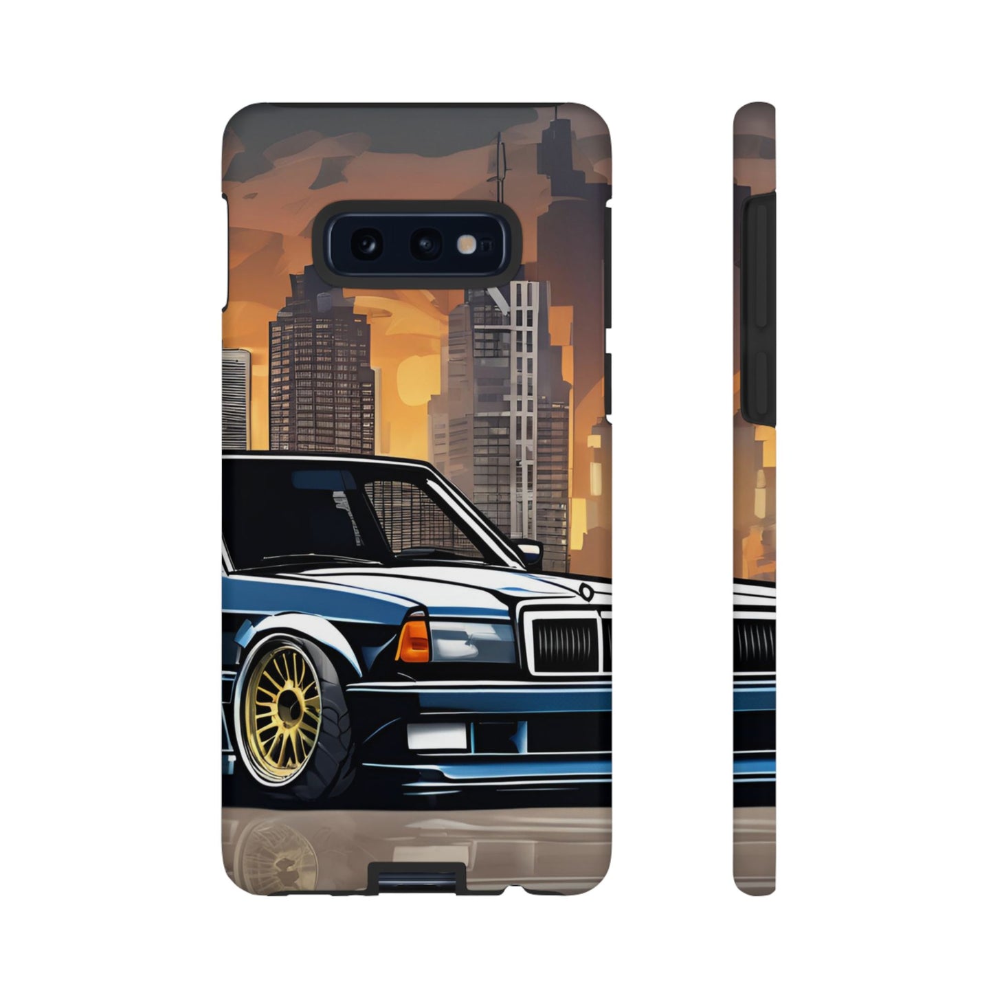 Mercedes Benz 190e Evo-Dual Layer Ultra Tough Phone Case Samsung Galaxy S10E Matte Printify by The Night Shift Automotive Apparel