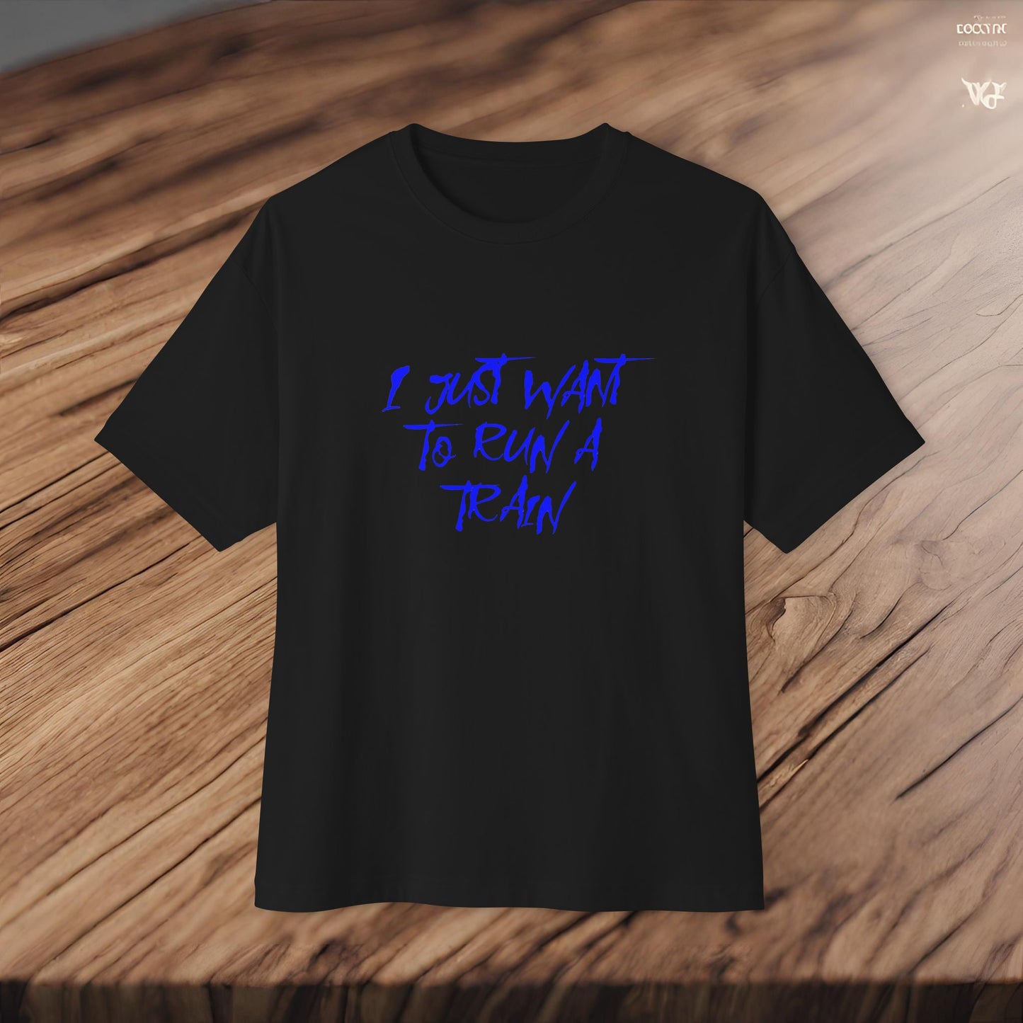I Just Want To Run A Train-Premium, Ultra Soft Unisex Oversized Boxy Tee Printify by The Night Shift Automotive Apparel