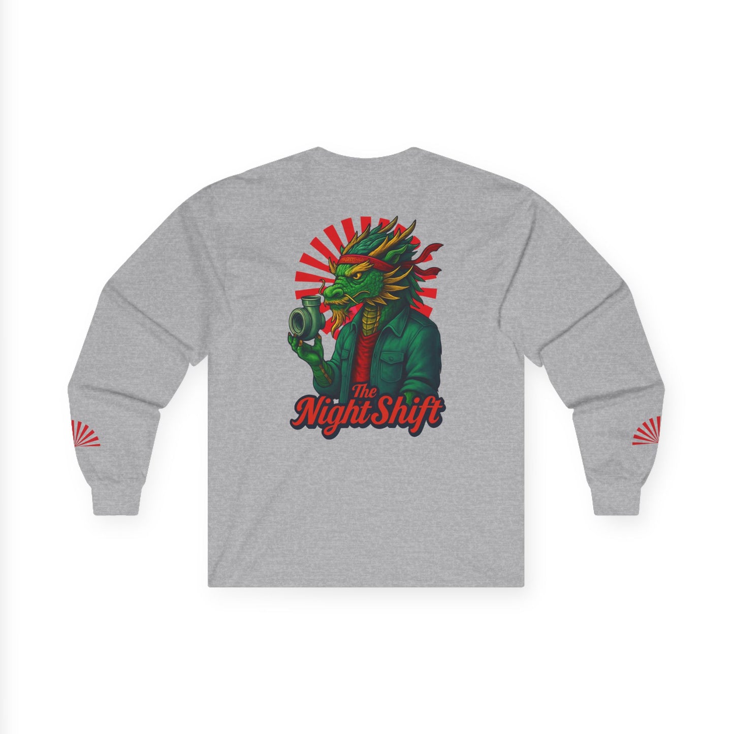 Good Vibes Dragon-Premium, Ultra Soft Unisex Long Sleeve Tee Printify by The Night Shift Automotive Apparel