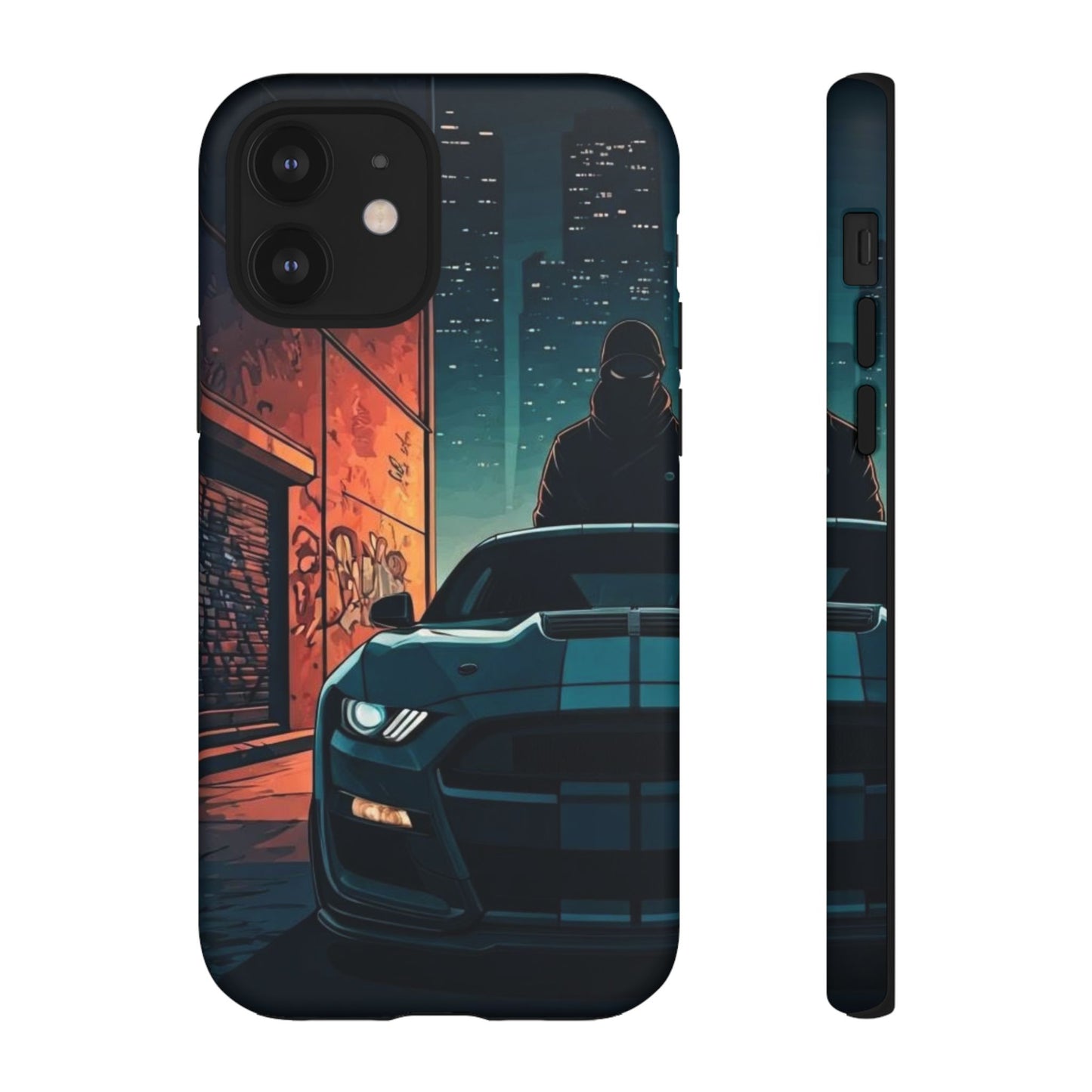 Ford Mustang Shelby GT350 Street Life-Dual Layer Ultra Tough Phone Case iPhone 12 Matte Printify by The Night Shift Automotive Apparel