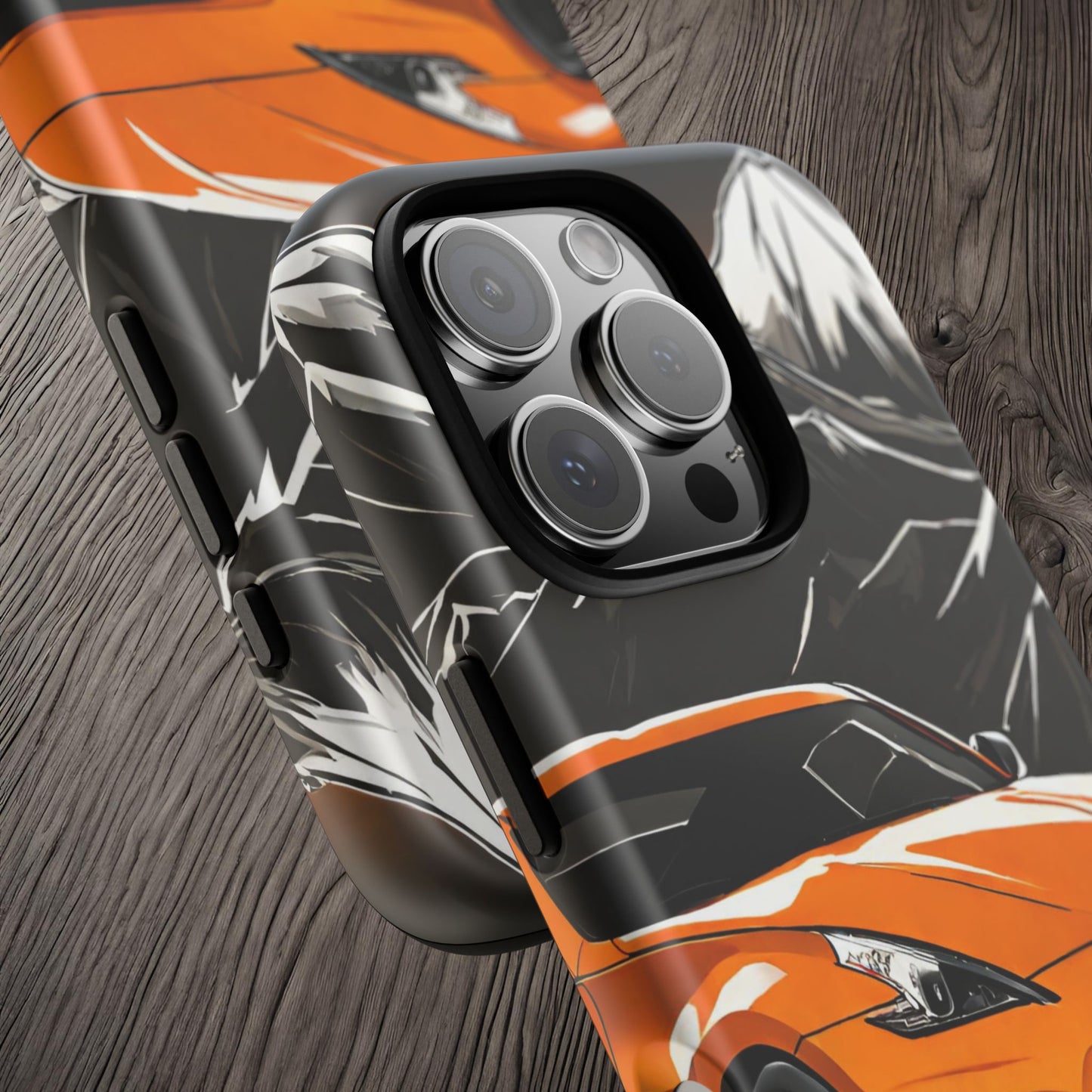 Nissan 370Z Mt Fuji-Dual Layer Ultra Tough Phone Case Printify by The Night Shift Automotive Apparel