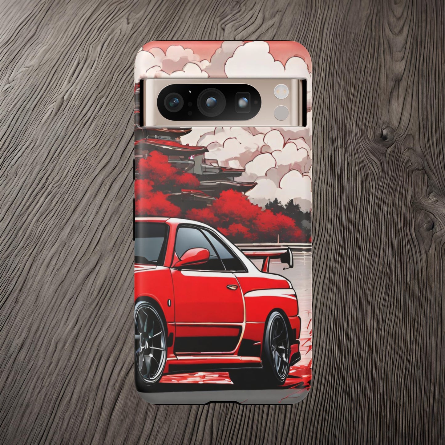Nissan Skyline R34-Dual Layer Ultra Tough Phone Case Google Pixel 8 Pro Matte Printify by The Night Shift Automotive Apparel