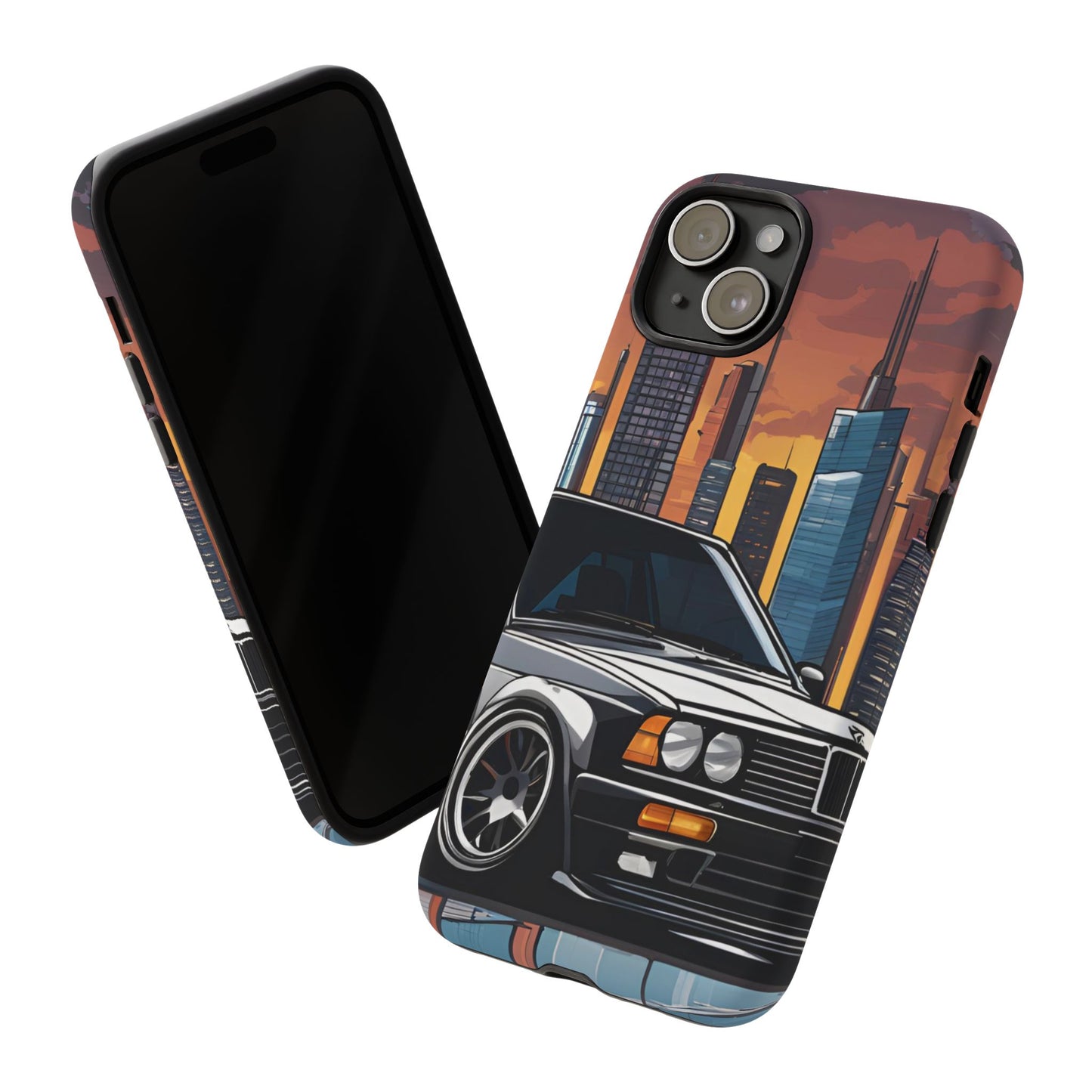 BMW E30 M3-Dual Layer Ultra Tough Phone Case Printify by The Night Shift Automotive Apparel