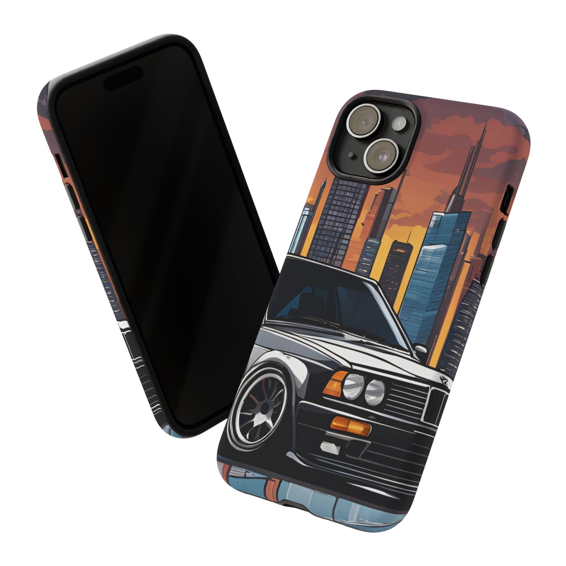 BMW E30 M3-Dual Layer Ultra Tough Phone Case Printify by The Night Shift Automotive Apparel