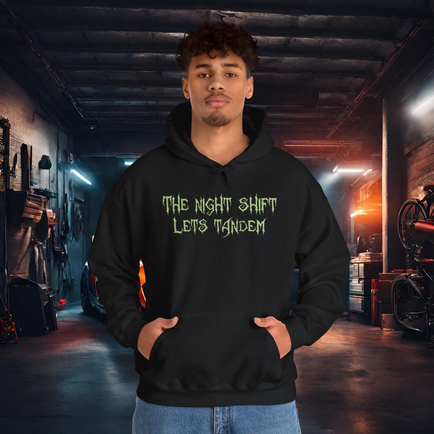 Lets Tandem Zombie-Ultra Soft, Premium Hoodie Printify by The Night Shift Automotive Apparel