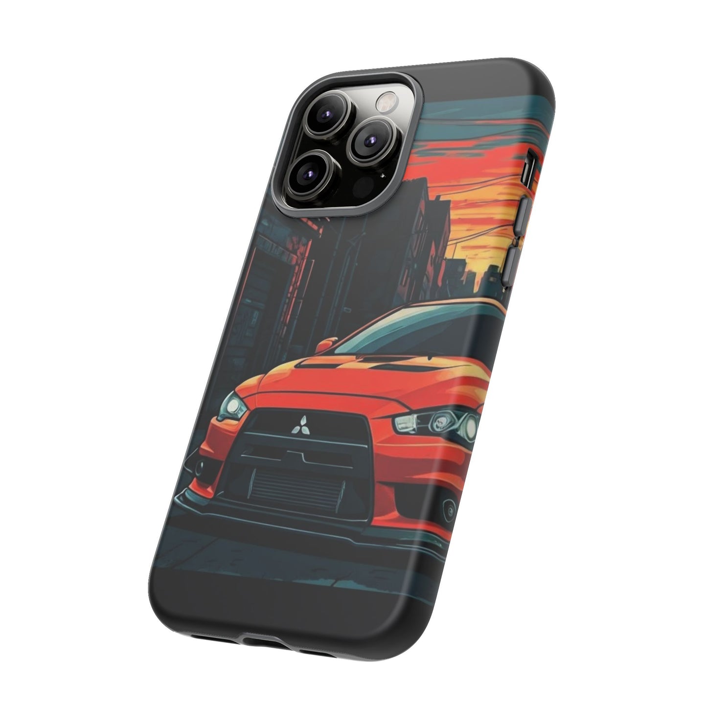 Mitsubishi Evo X Street Life-Dual Layer Ultra Tough Phone Case Printify by The Night Shift Automotive Apparel