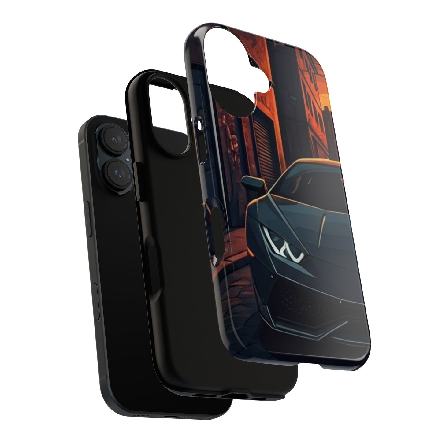 Lamborghini Huracan Street Life-Dual Layer Ultra Tough Phone Case Printify by The Night Shift Automotive Apparel
