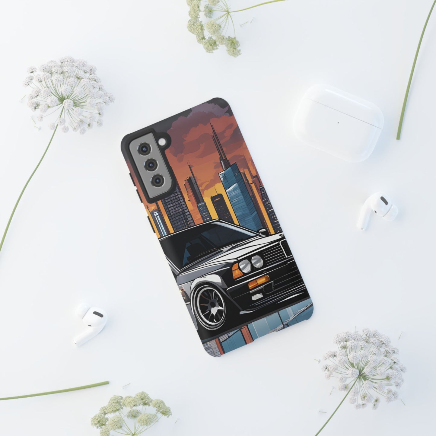 BMW E30 M3-Dual Layer Ultra Tough Phone Case Printify by The Night Shift Automotive Apparel