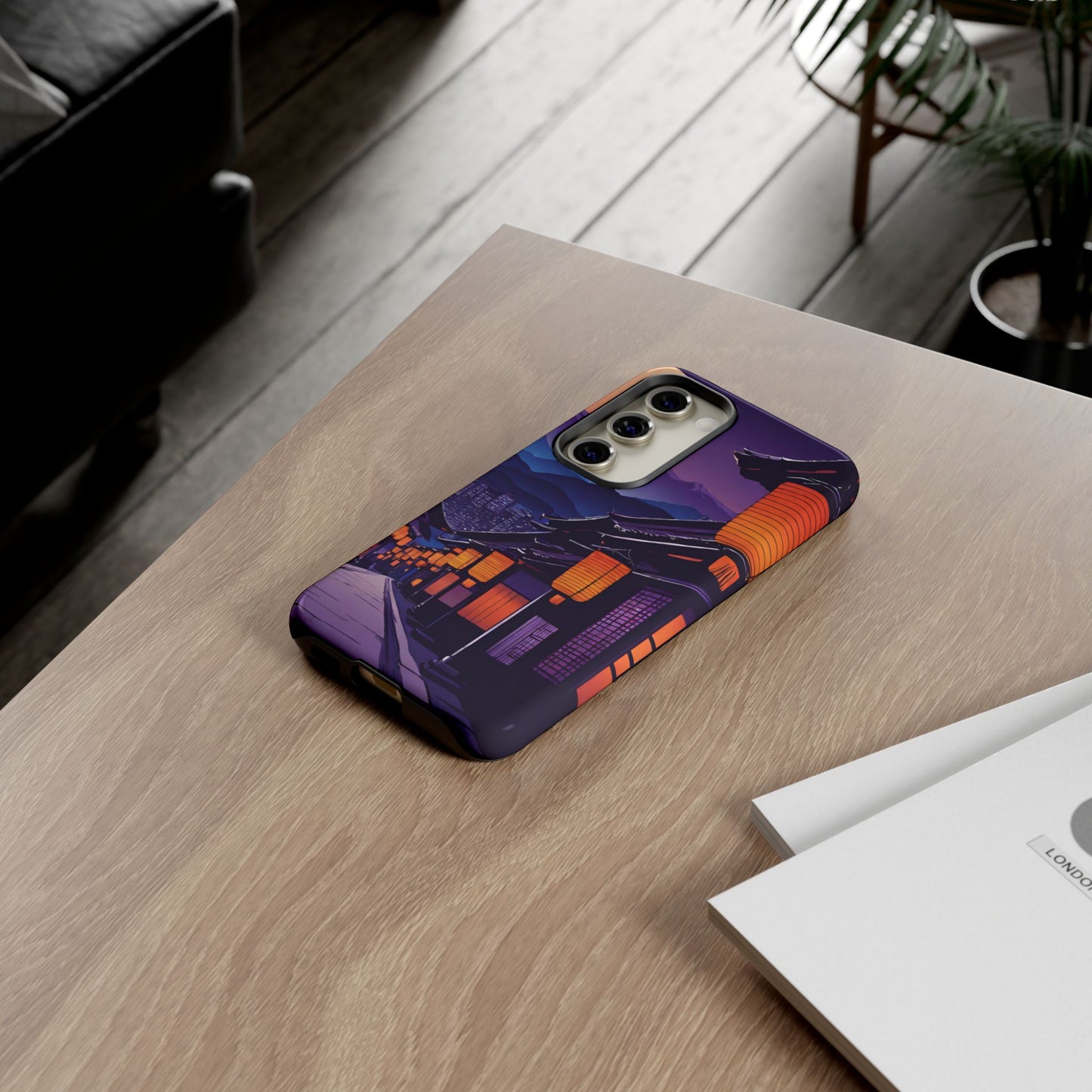 Traditional Japanese Village Countryside-Dual Layer Ultra Tough Phone Case Samsung Galaxy S23 Glossy Printify by The Night Shift Automotive Apparel