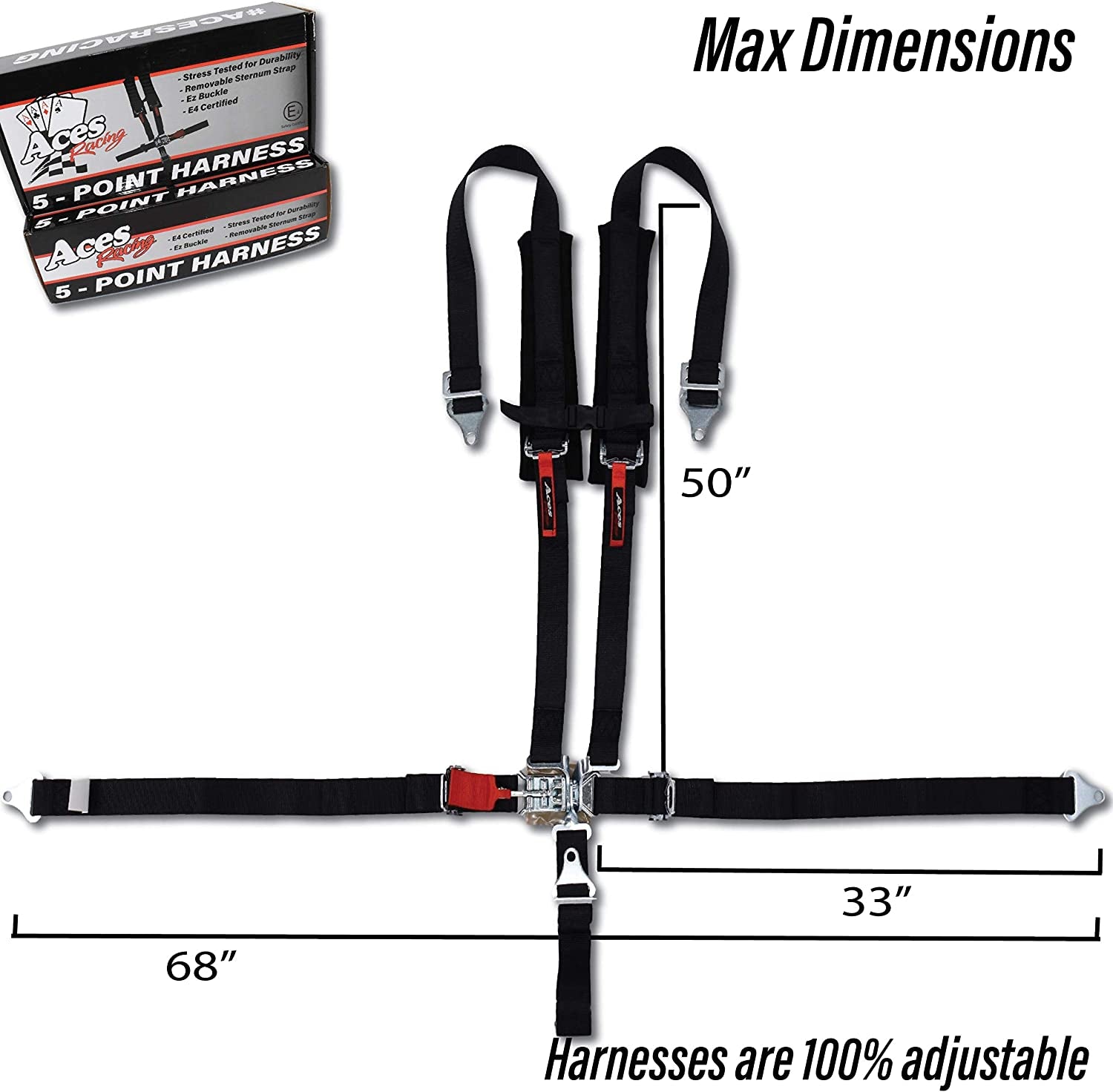 2 inch 5 Point Harness The Night Shift Performance Street Gear by The Night Shift Automotive Apparel