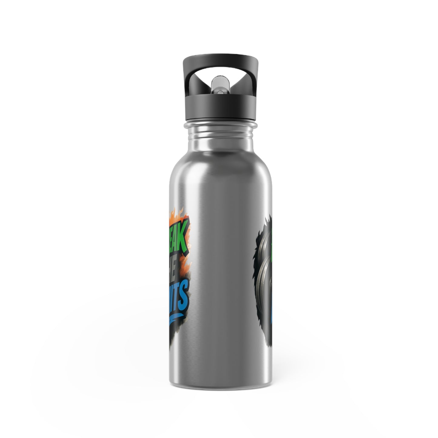 Stainless Steel Water Bottle With Straw, 20oz Printify by The Night Shift Automotive Apparel