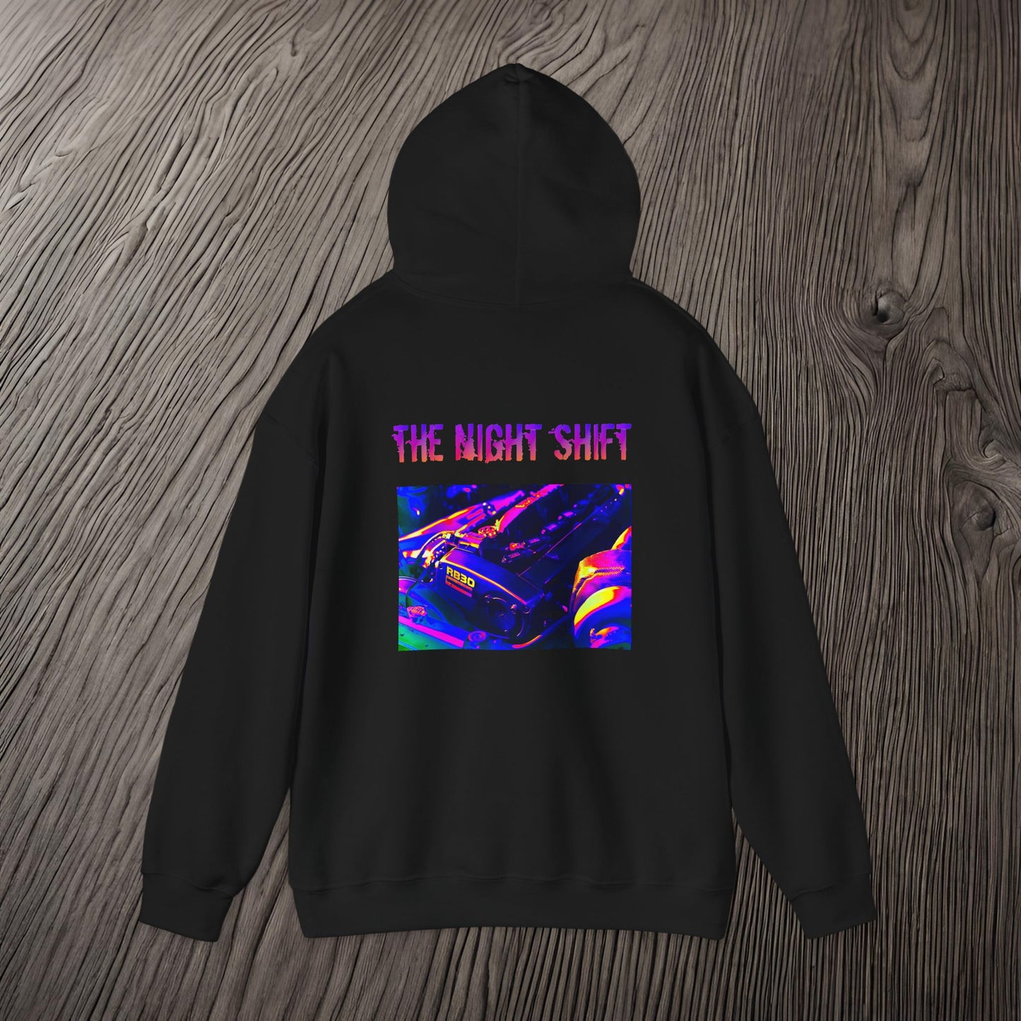 RB30 Synthwave-Premium, Ultra Soft Unisex Hoodie Printify by The Night Shift Automotive Apparel