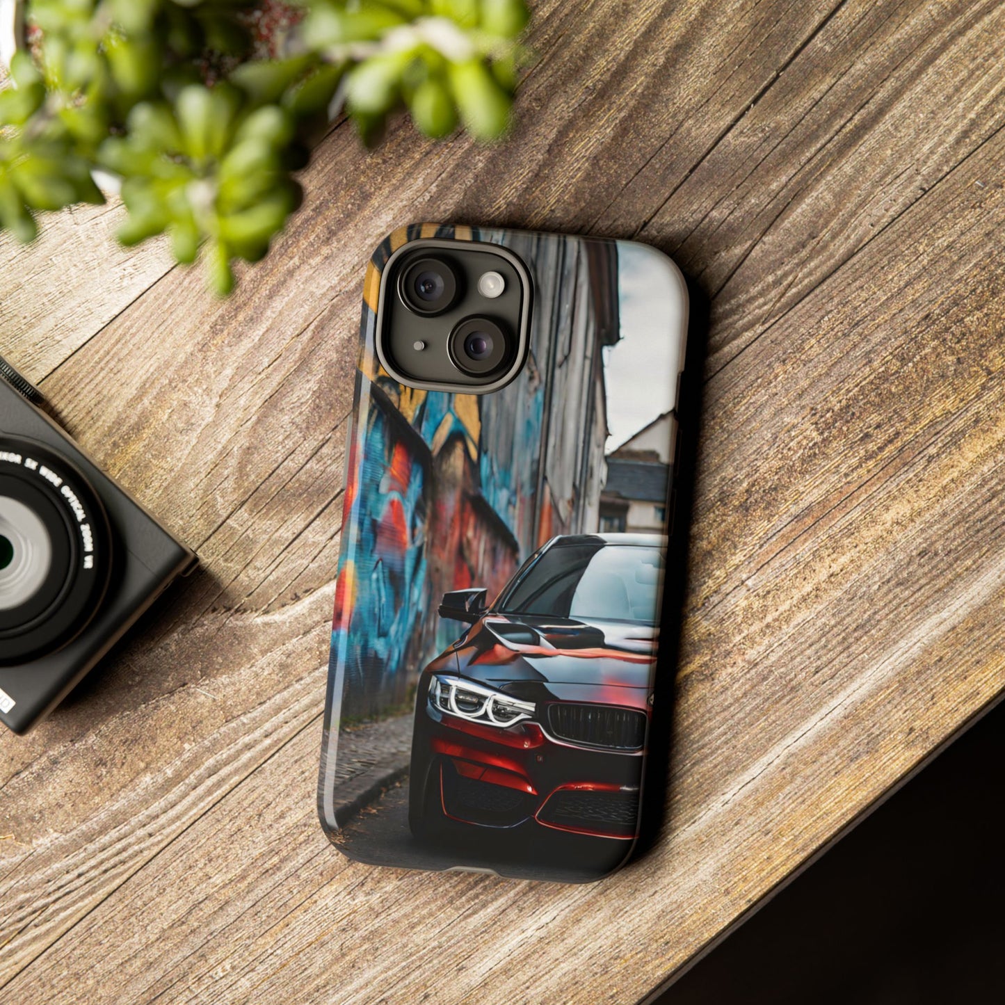 BMW M3/M4-Dual Layer Ultra Tough Phone Case iPhone 15 Glossy Printify by The Night Shift Automotive Apparel