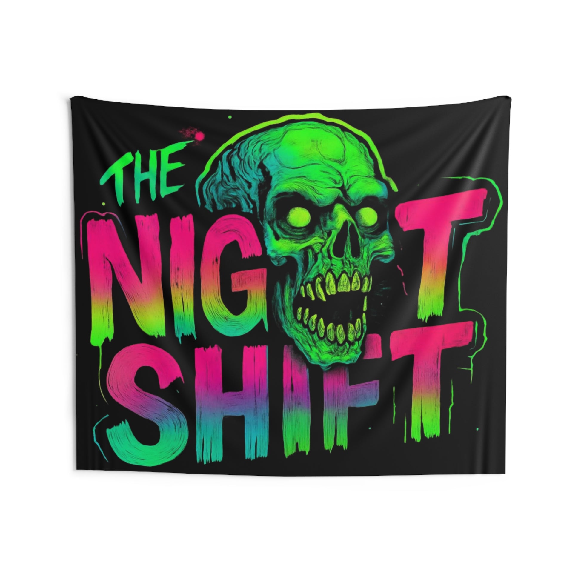 The Night Shift Indoor Wall Tapestries - Shop Banner 80" × 68" Printify by The Night Shift Automotive Apparel